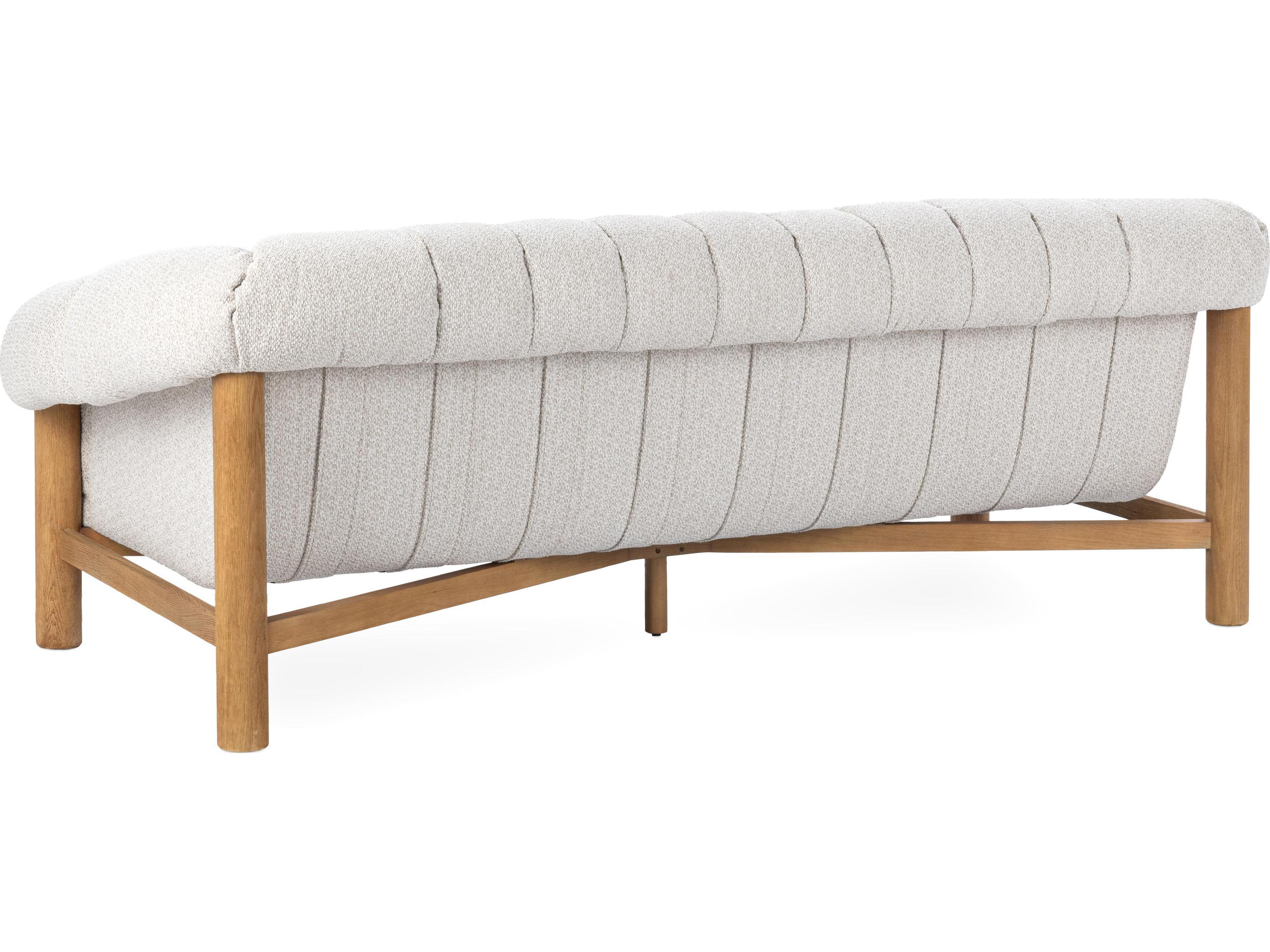 Classic Home Sansa Cream Upholstered Sofa