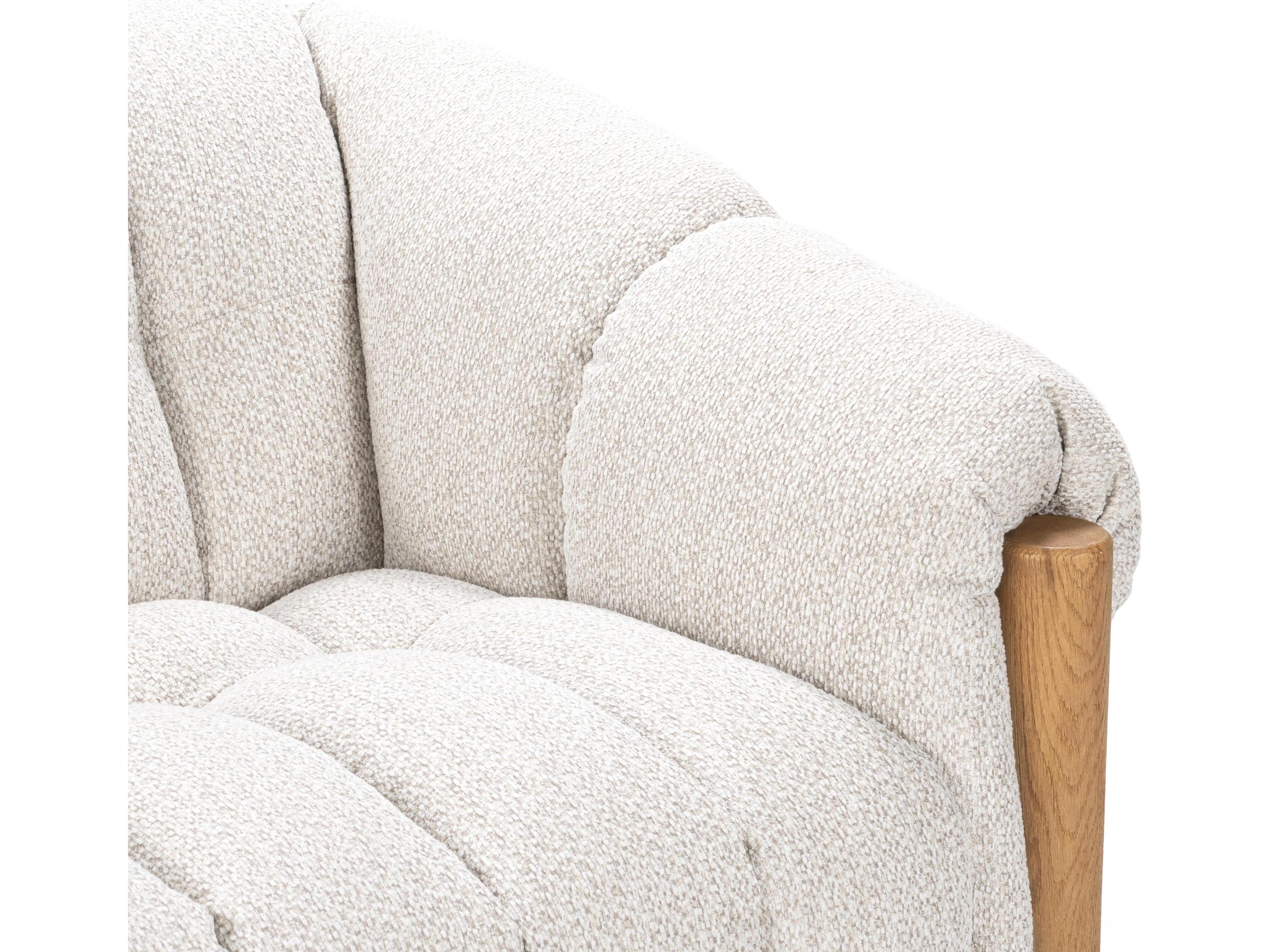 Classic Home Sansa Cream Upholstered Sofa