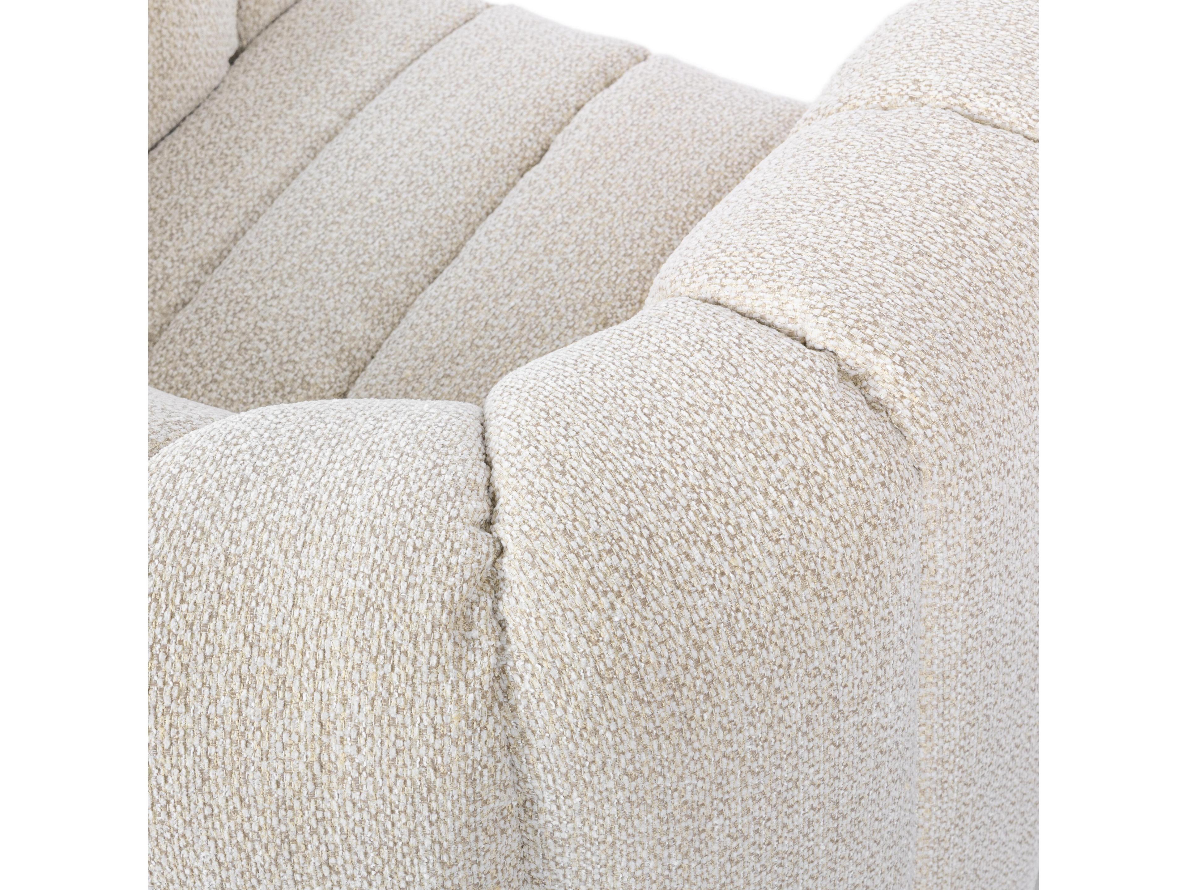 Classic Home Lexa Swivel Cream Accent Chair