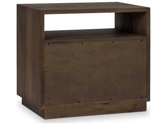 Classic Home Santa Clara 2-Drawers Brown Oak Wood Nightstand