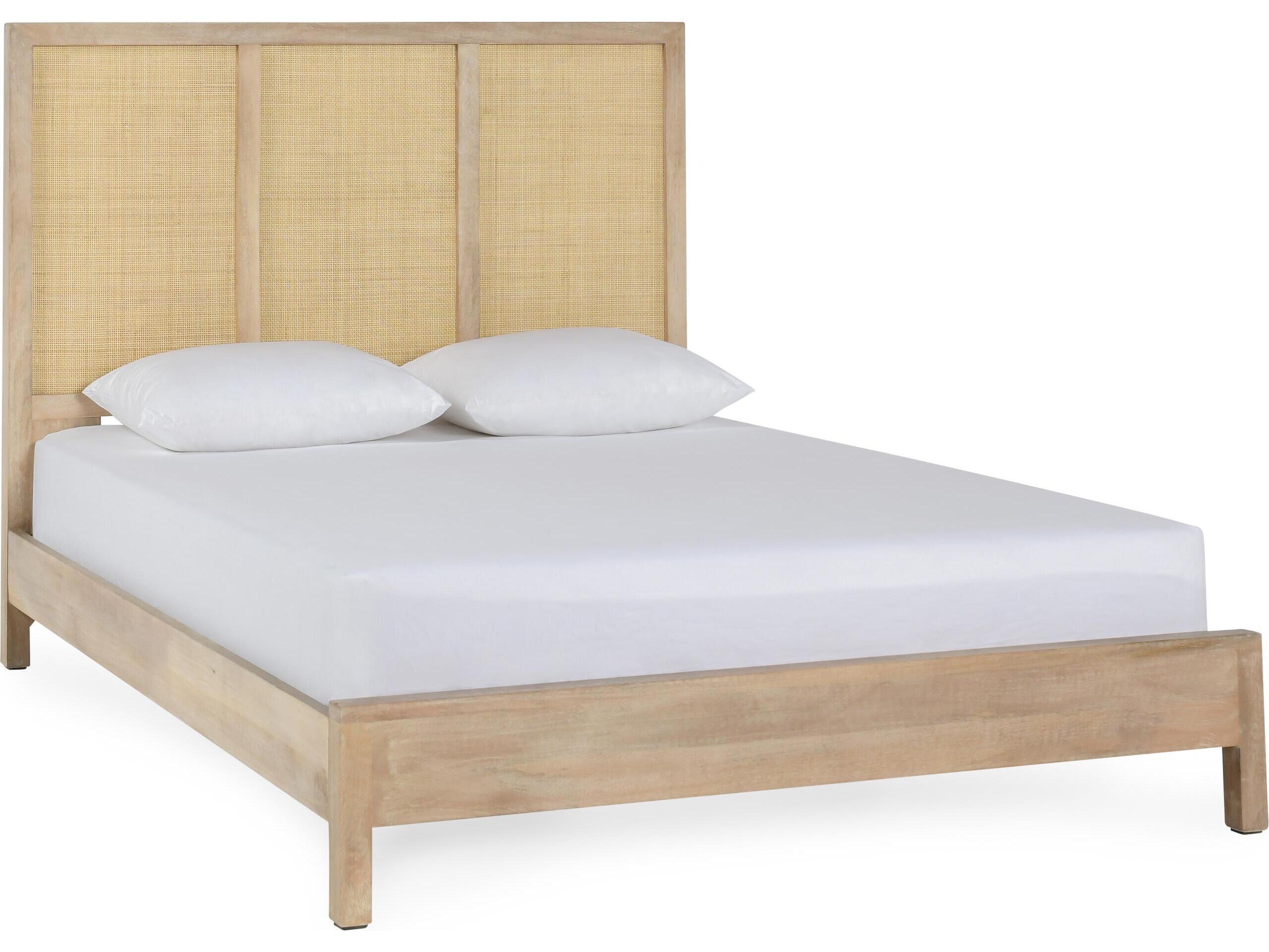 Classic Home Jensen Taupe Mango Wood King Panel Bed