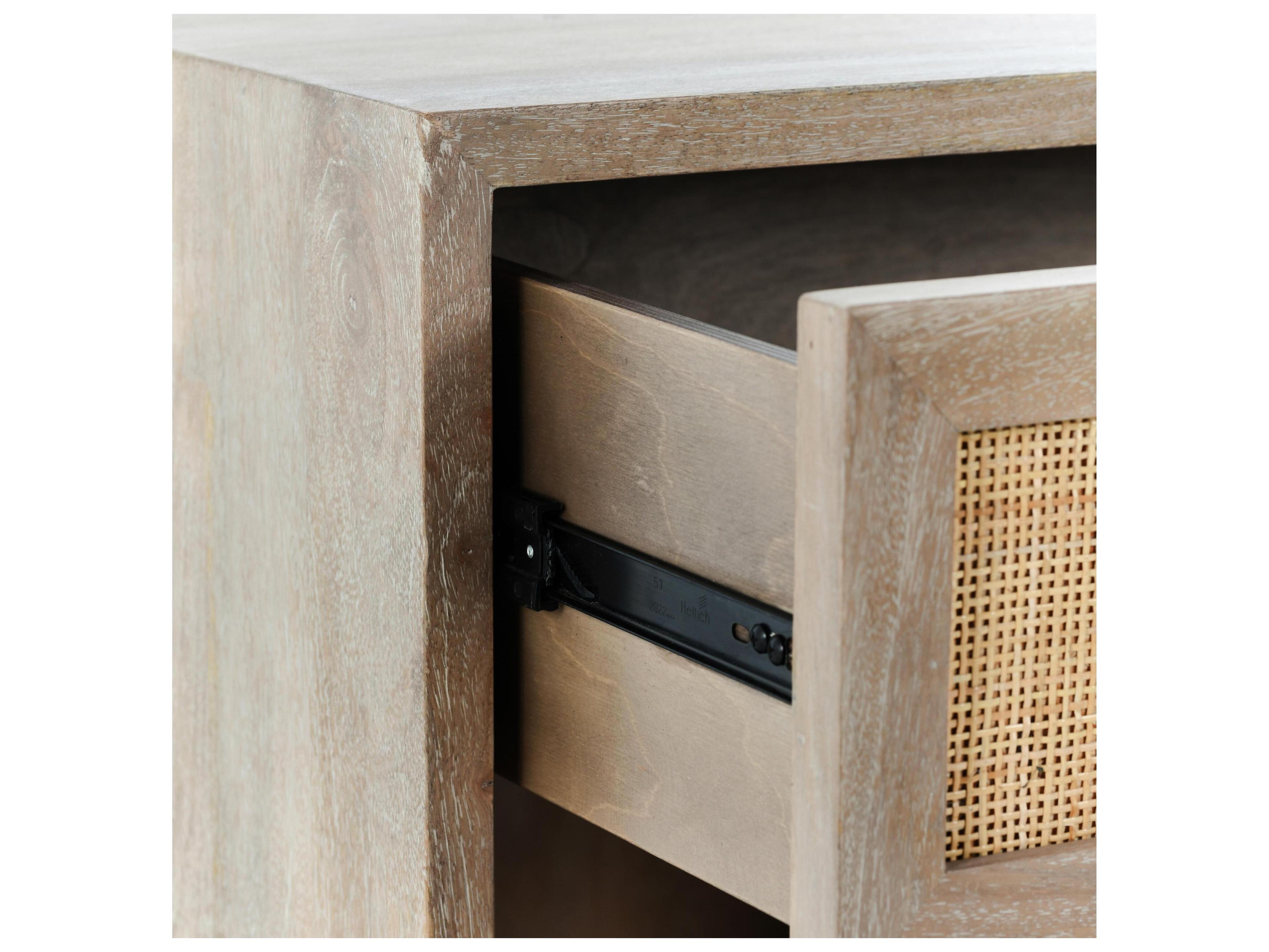 Classic Home Jensen 1-Drawer Mango Wood Nightstand