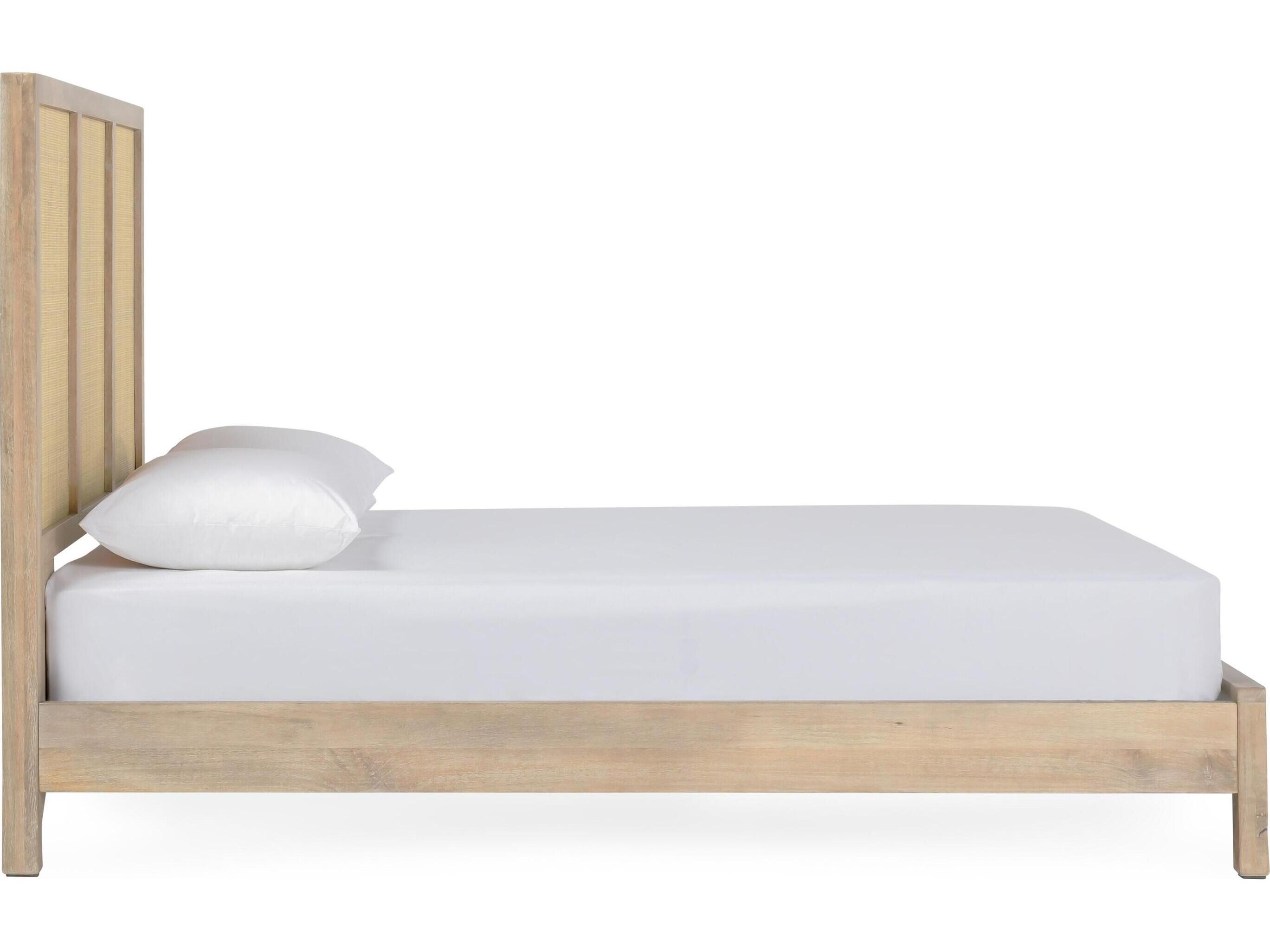 Classic Home Jensen Taupe Brown Mango Wood Queen Panel Bed