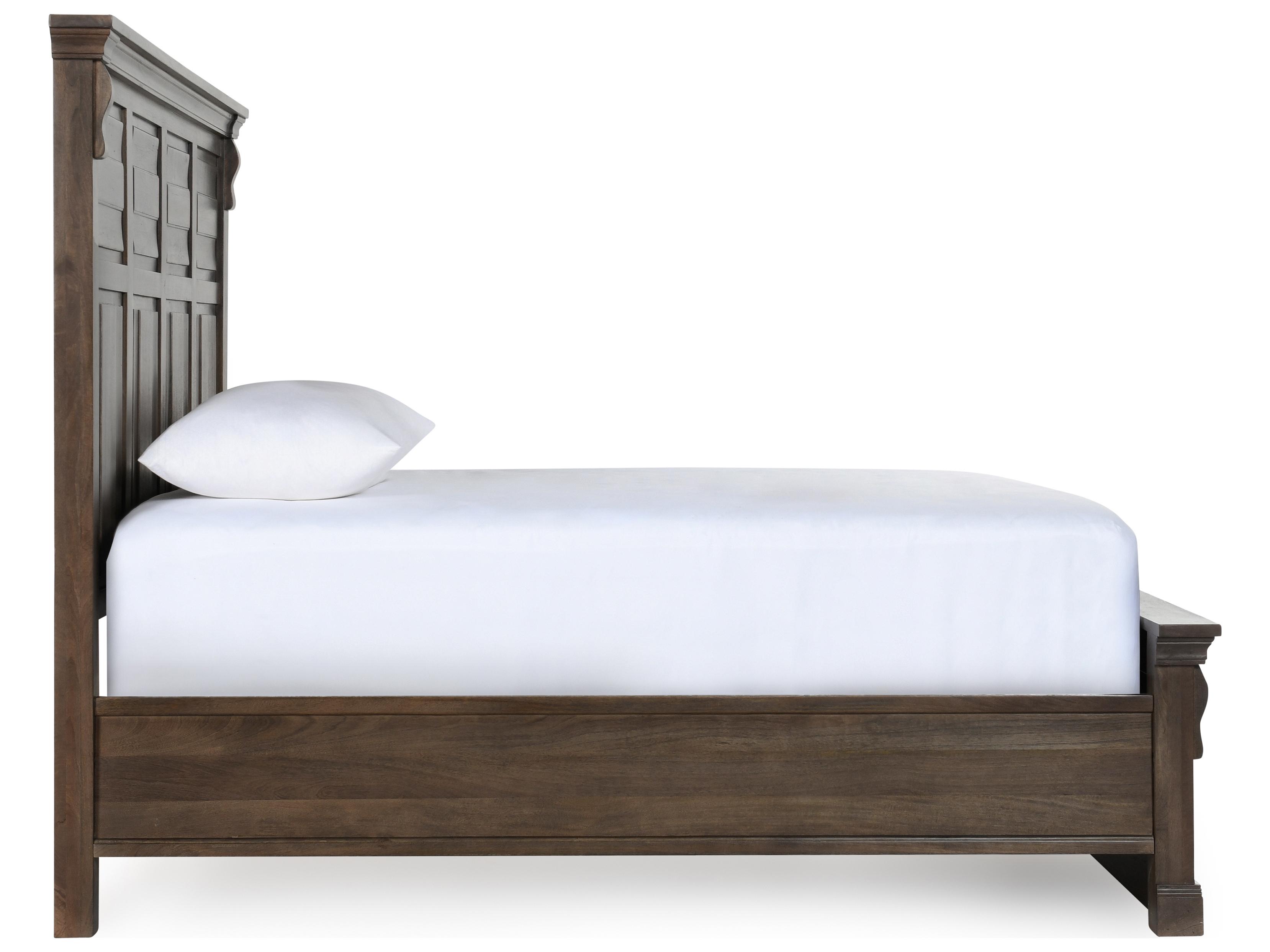 Classic Home Adelaide Brown Hardwood Wood Queen Panel Bed