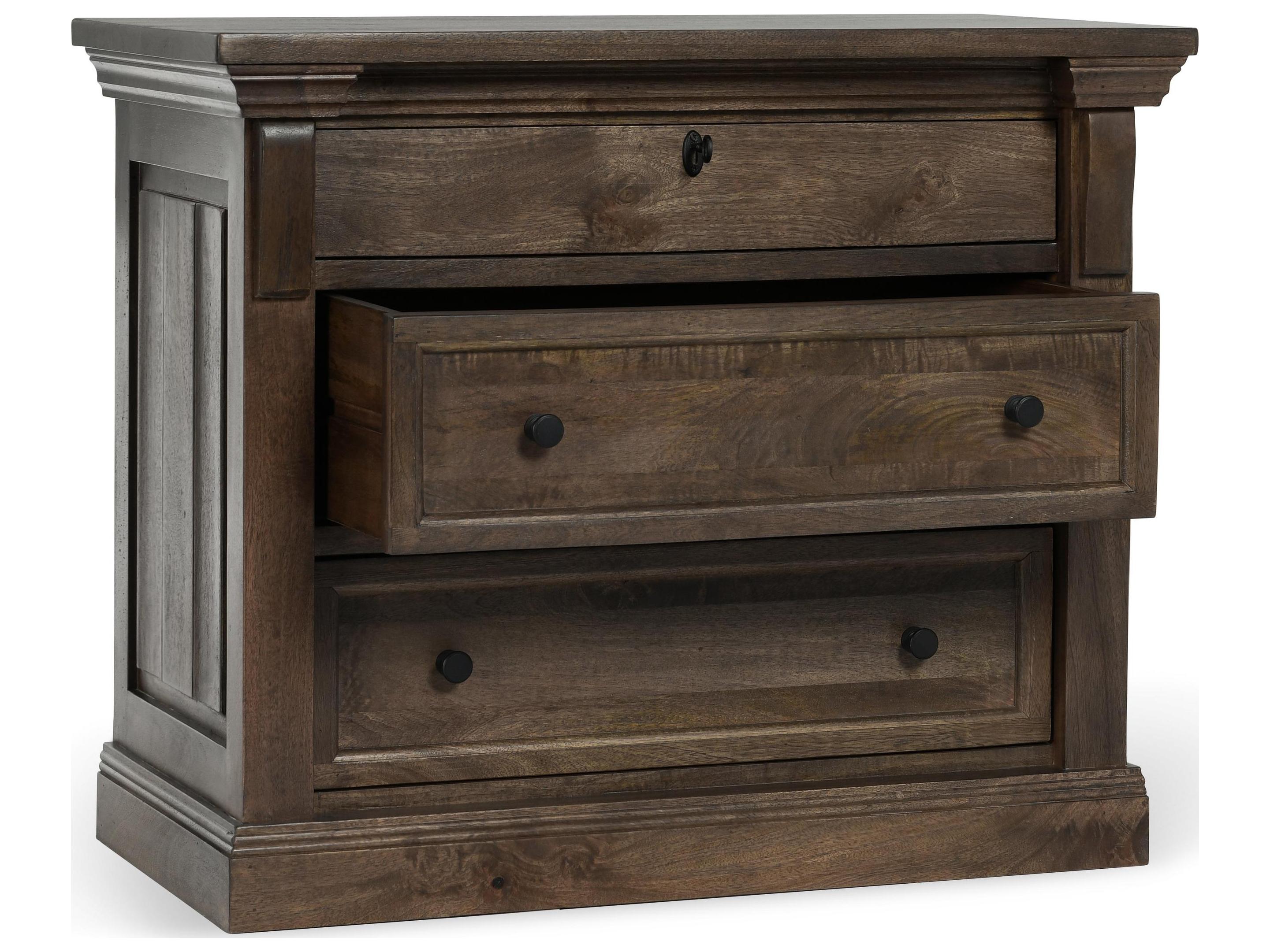 Classic Home Adelaide 3-Drawers Hardwood Nightstand