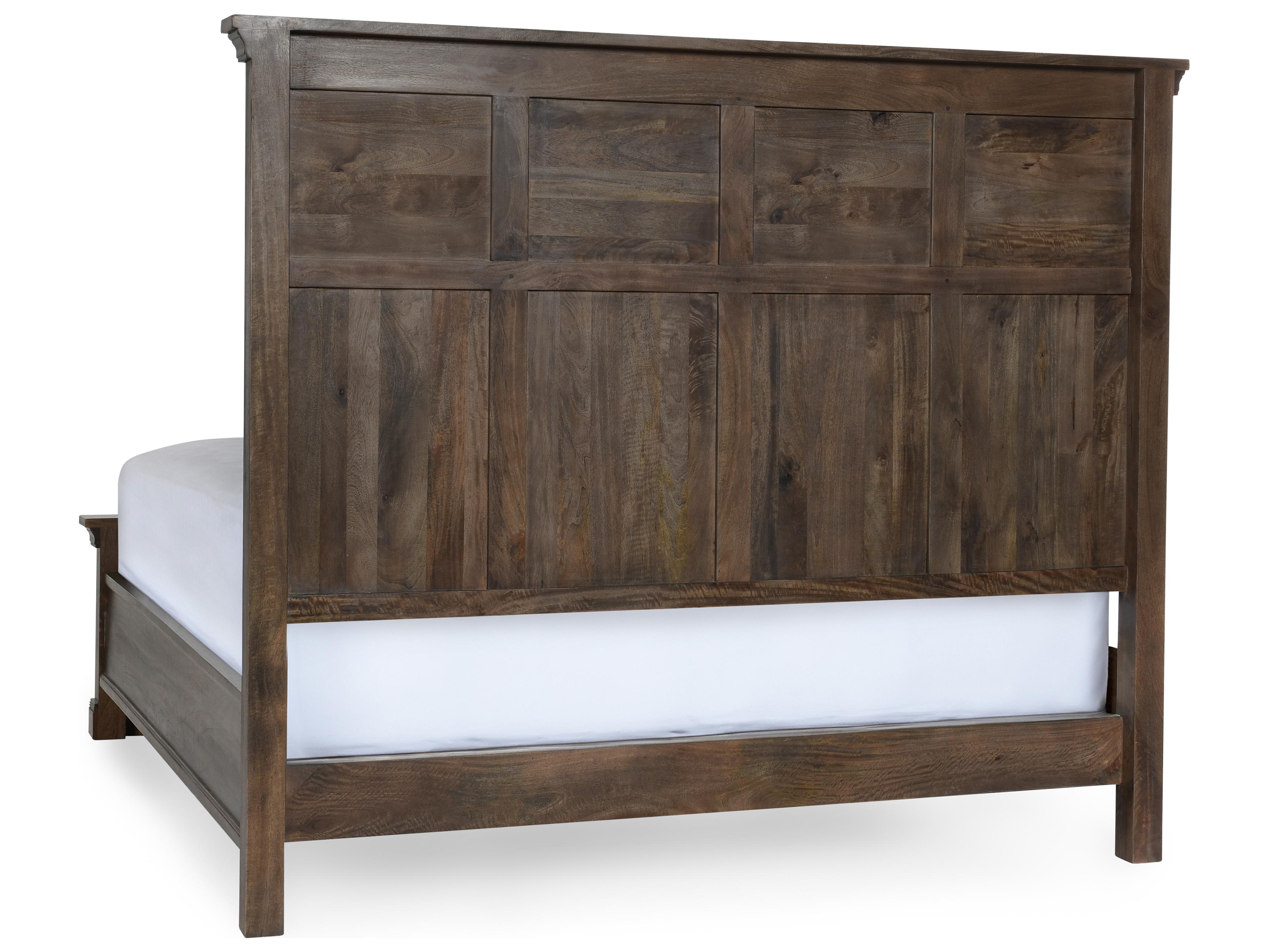 Classic Home Adelaide Brown Hardwood Wood California King Panel Bed