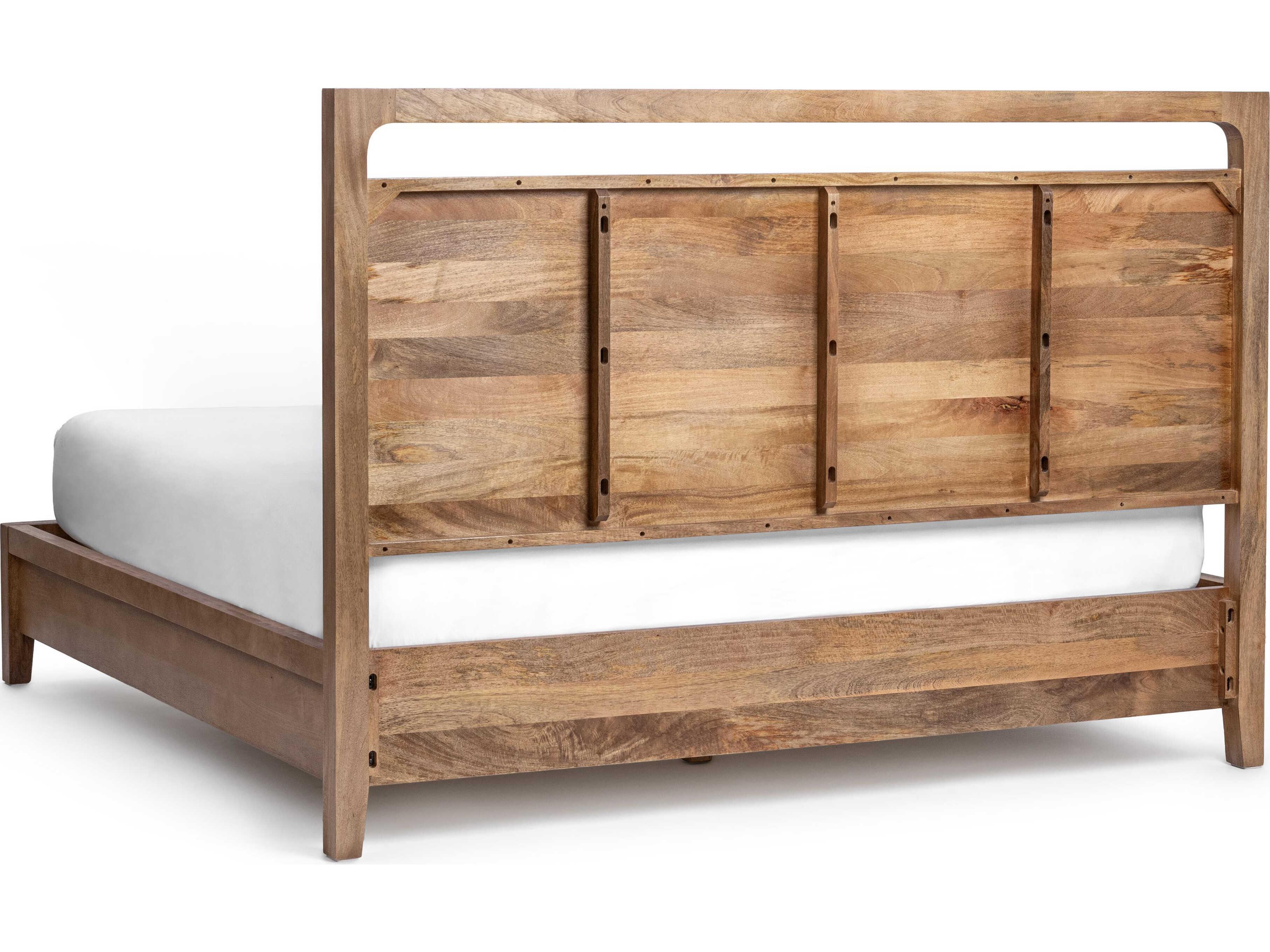 Classic Home Laguna Natural Mango Wood King Platform Bed