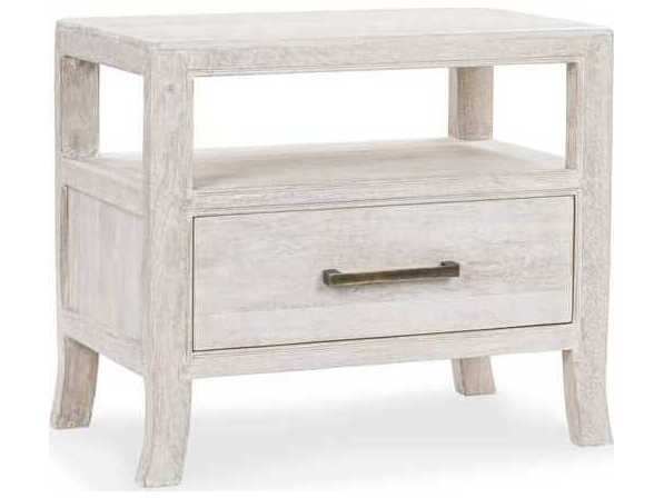 Classic Home Westmont 1-Drawer White Mango Wood Nightstand