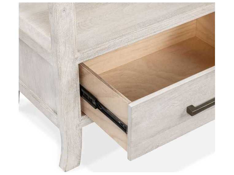 Classic Home Westmont 1-Drawer White Mango Wood Nightstand