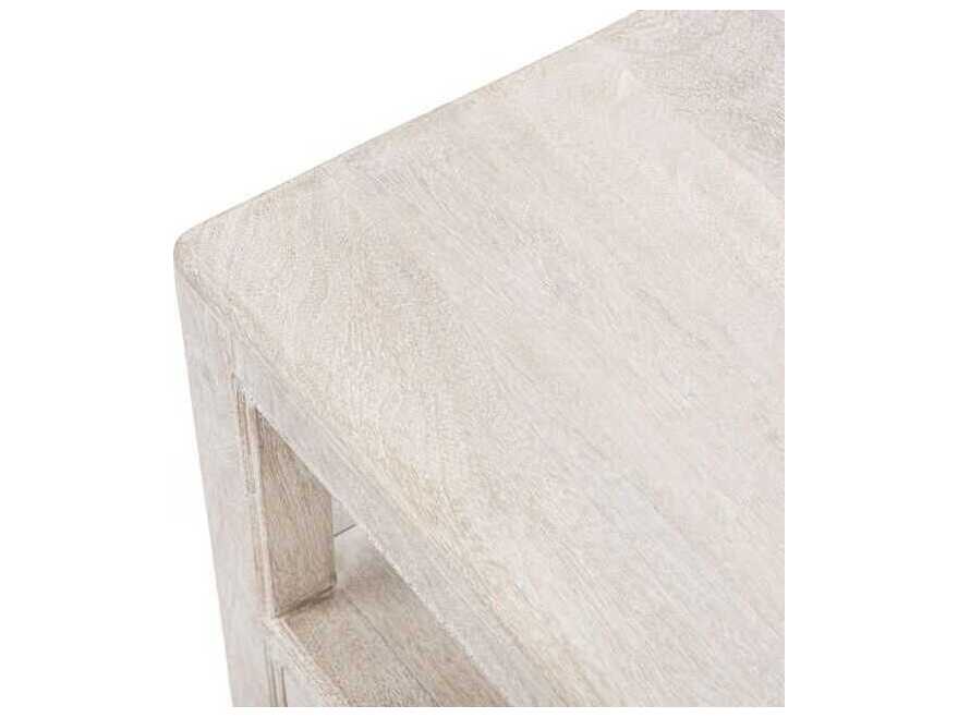 Classic Home Westmont 1-Drawer White Mango Wood Nightstand