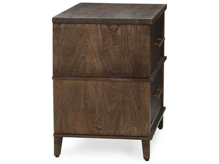 Classic Home Westlake 2-Drawers Brown Mango Wood Nightstand