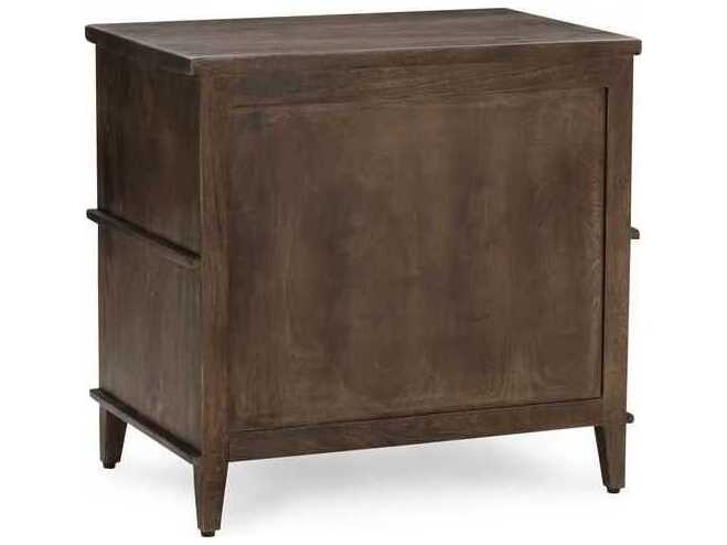 Classic Home Westlake 2-Drawers Brown Mango Wood Nightstand