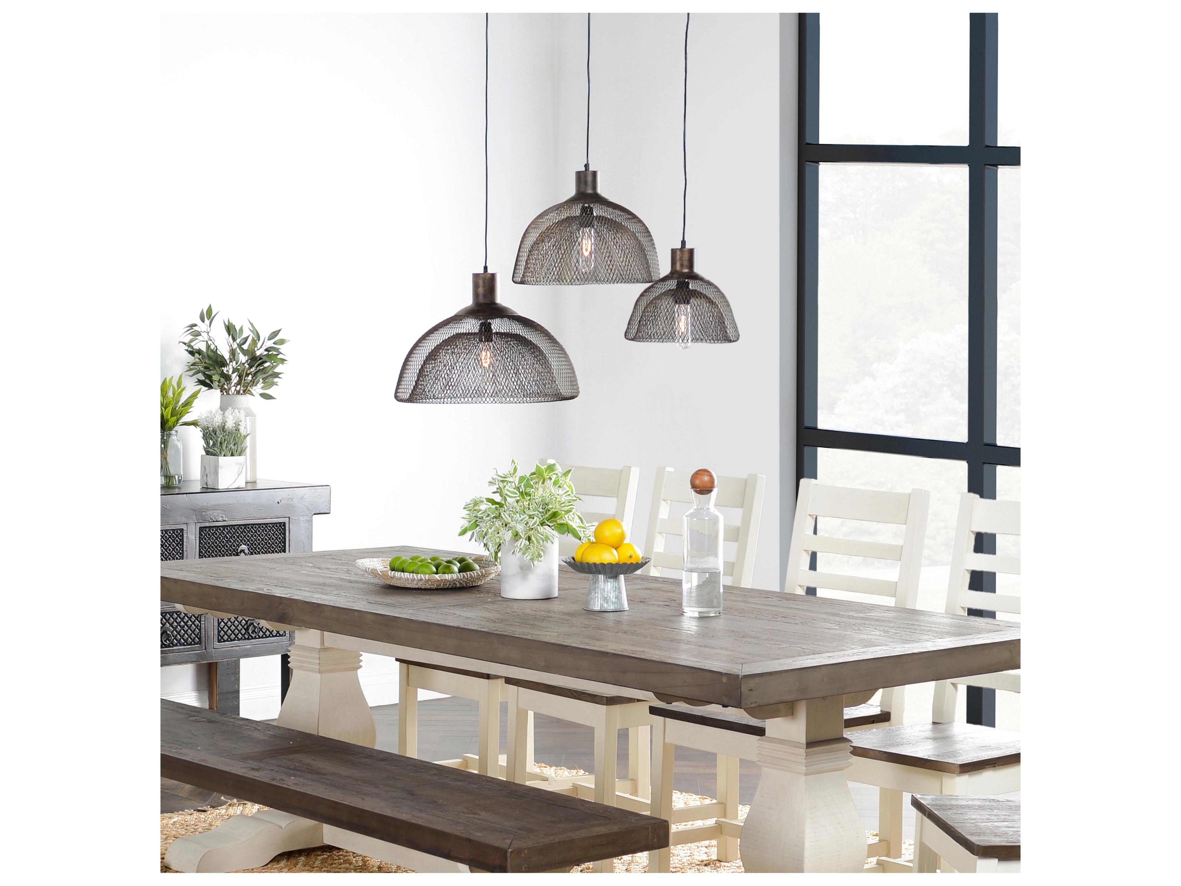 Classic Home Polaris 1-Light Rustic Bronze Bowl Pendant