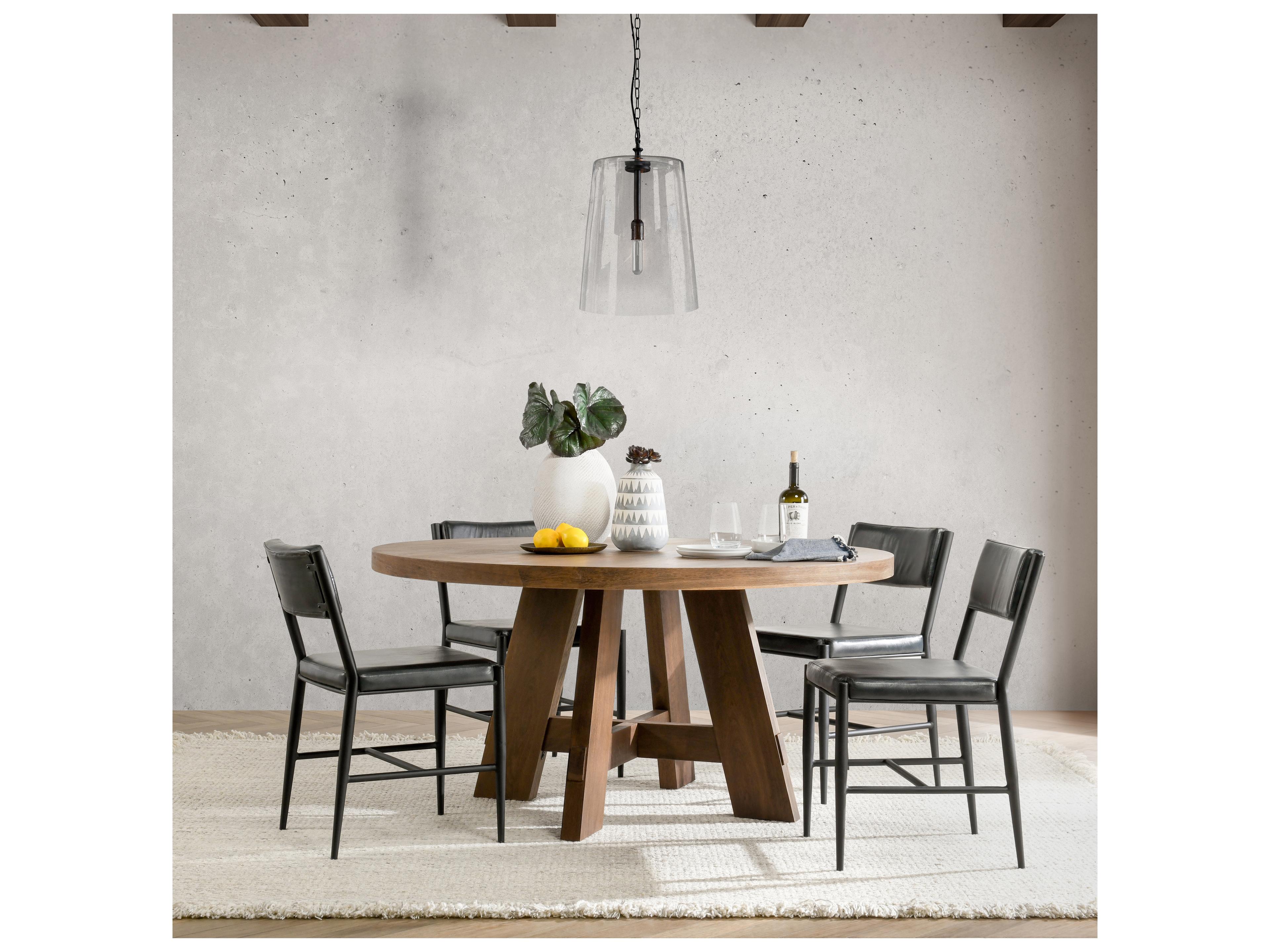 Classic Home Jolee 1-Light Matt Black Glass Pendant