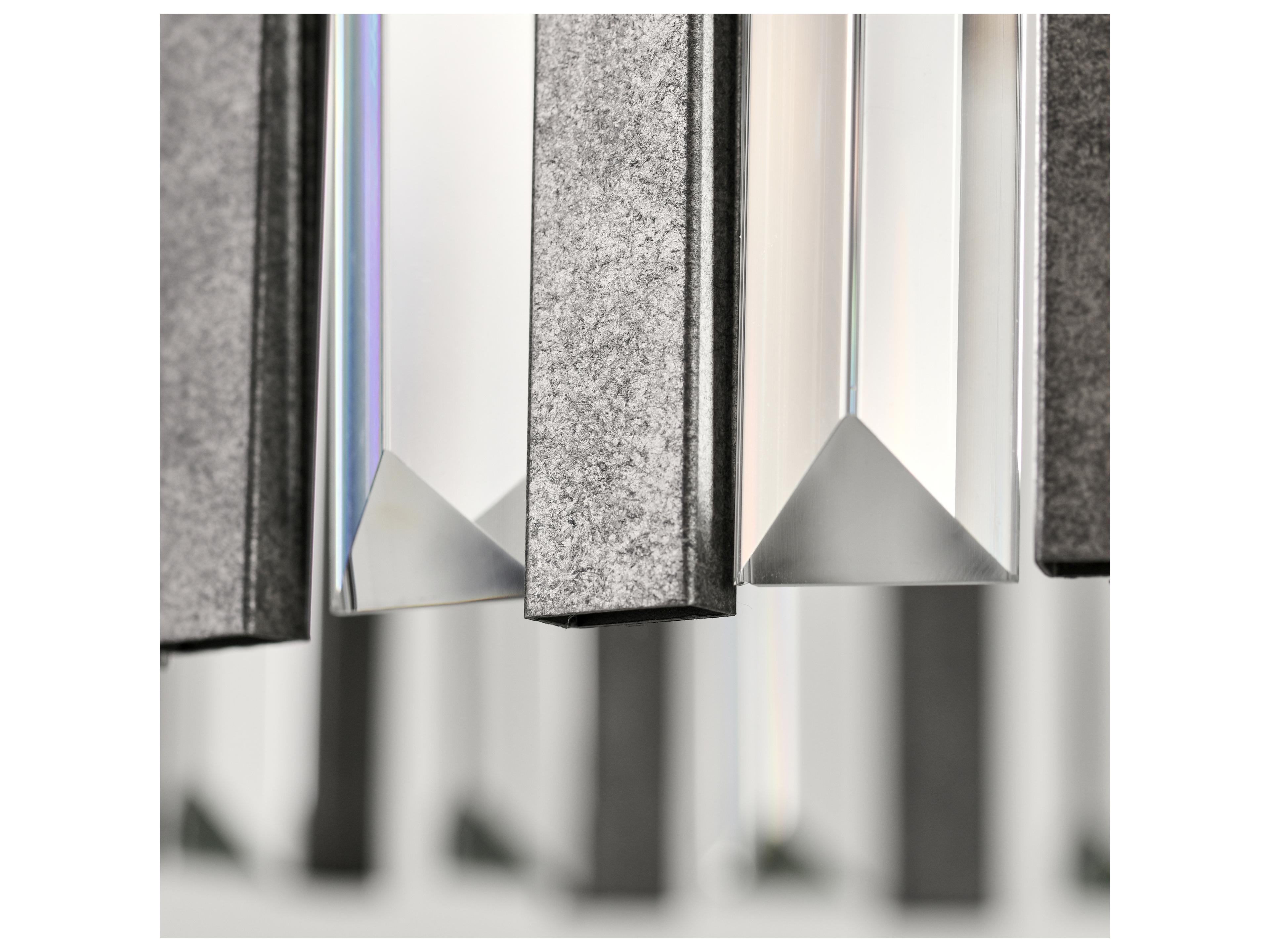 Classic Home Olympia 4-Light Gray Black Cylinder Chandelier