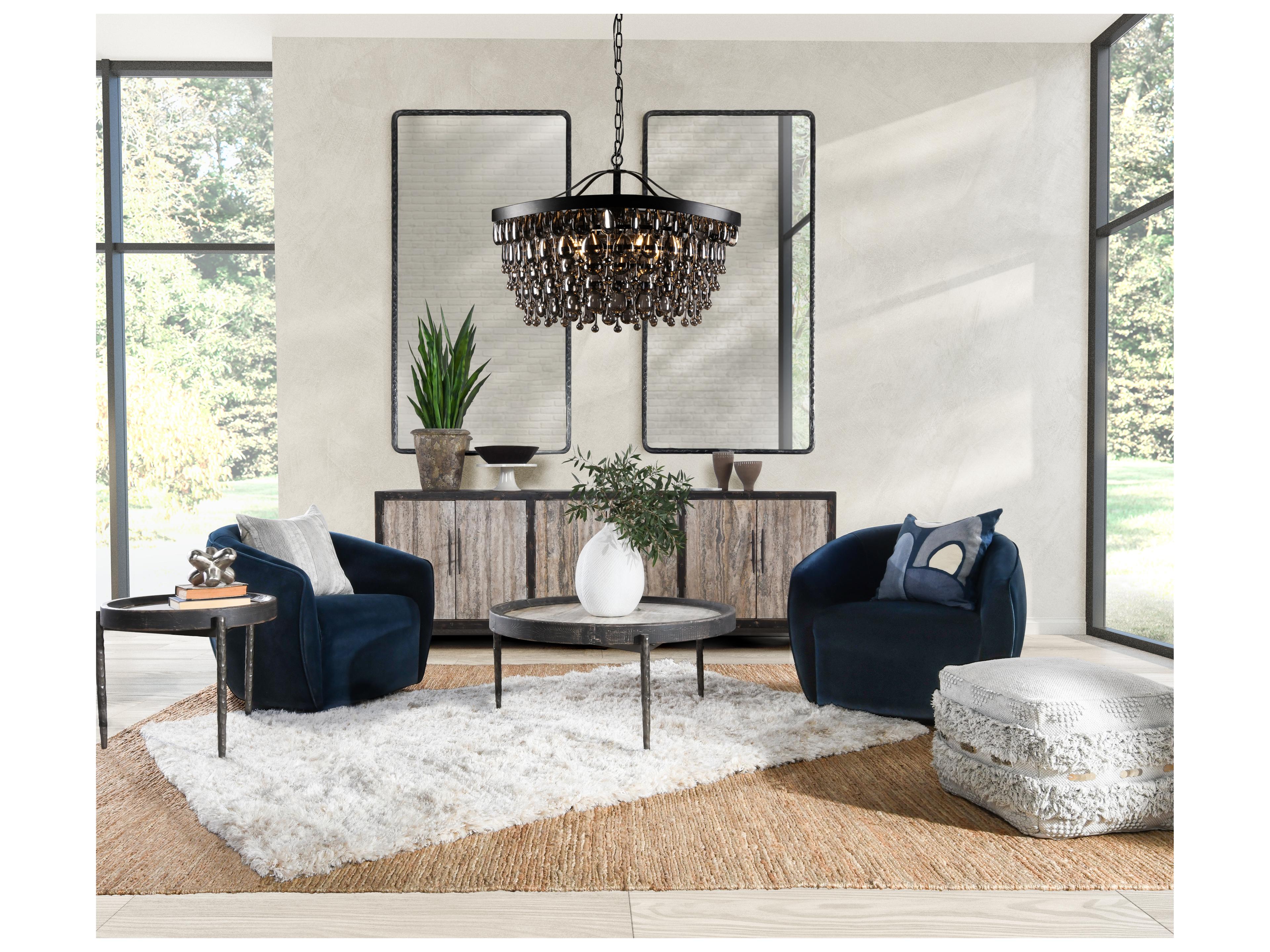 Classic Home Larkin 7-Light Black Chandelier