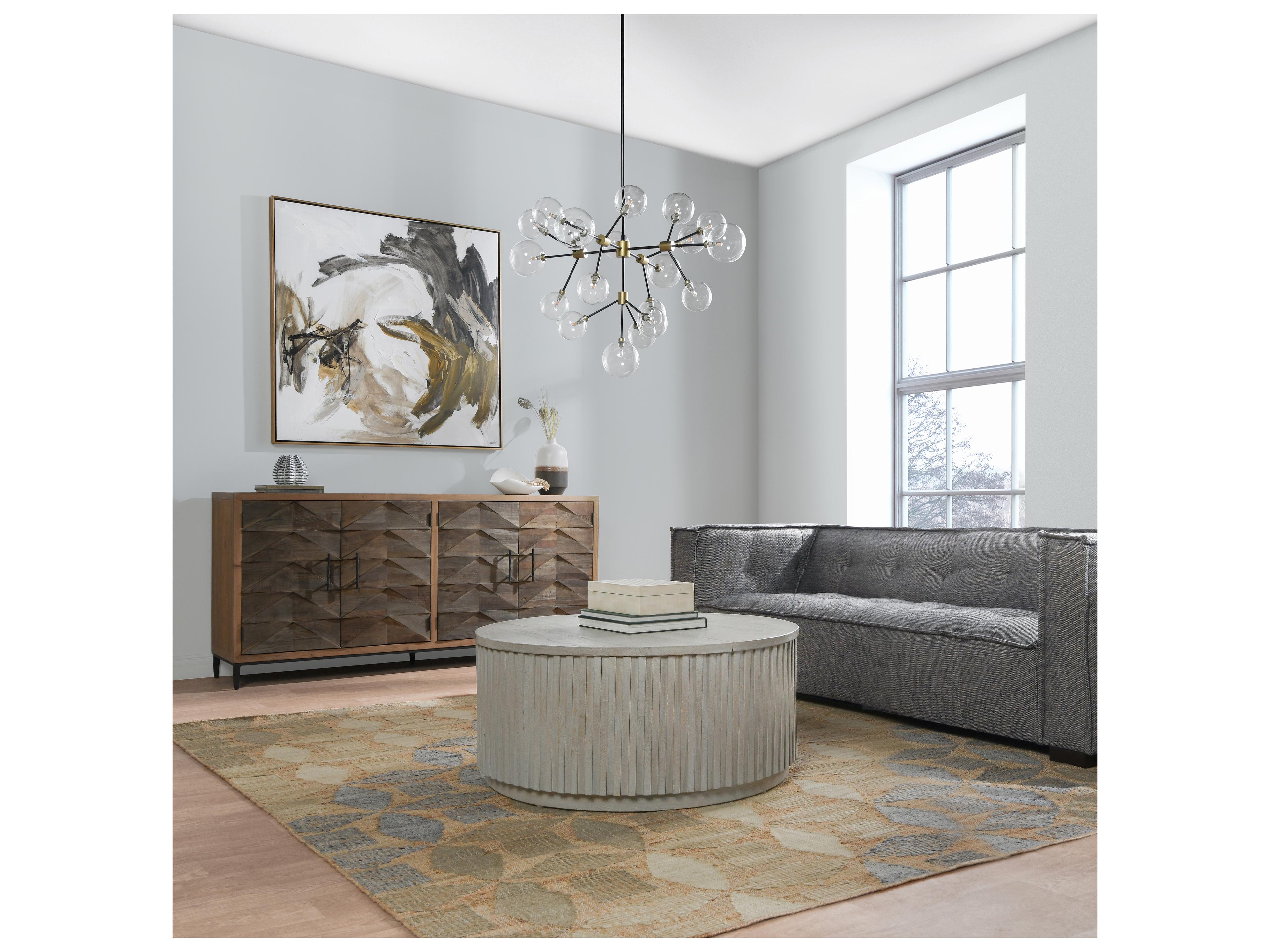 Classic Home Timothy 20-Light Gold Black Glass Chandelier