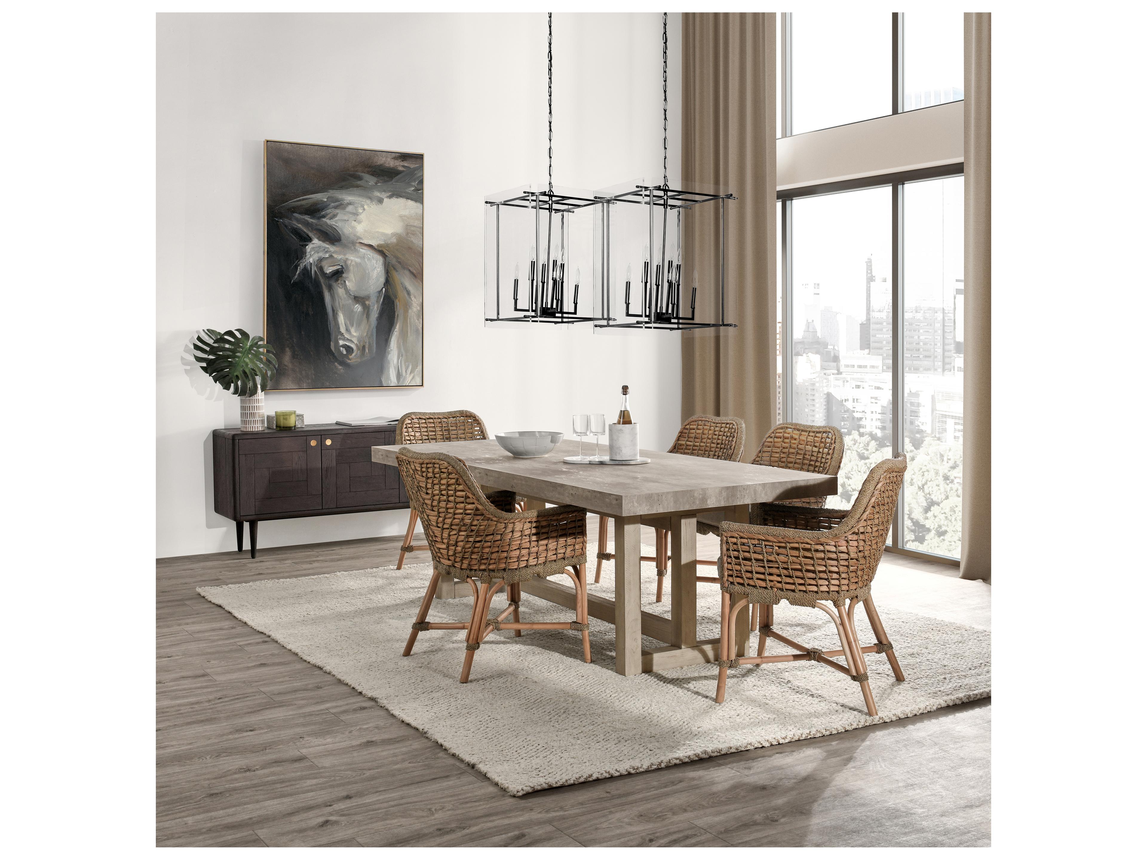 Classic Home Lena 9-Light Black Clear Lantern Chandelier