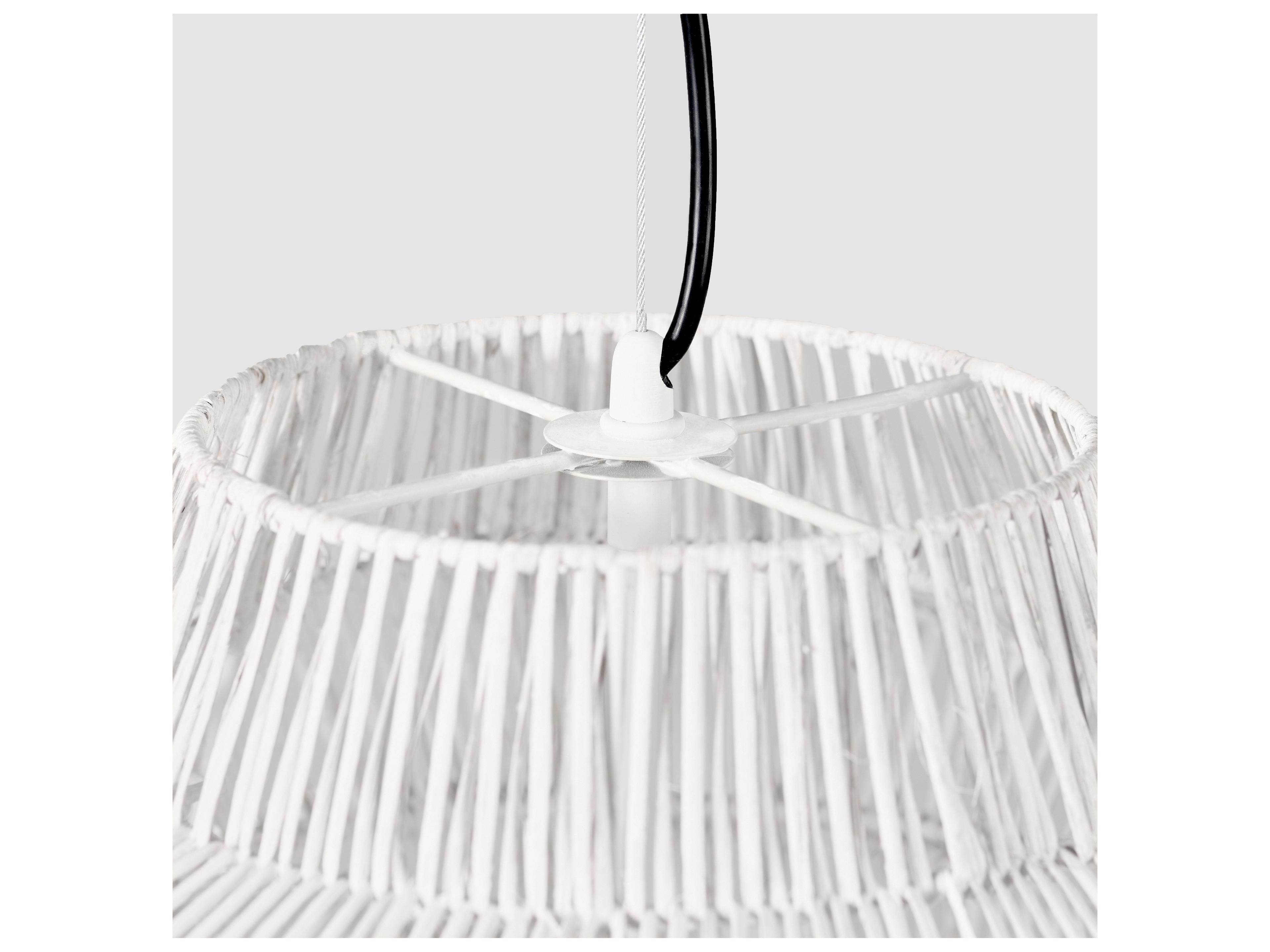 Classic Home Barlow 1-Light White Lantern Pendant