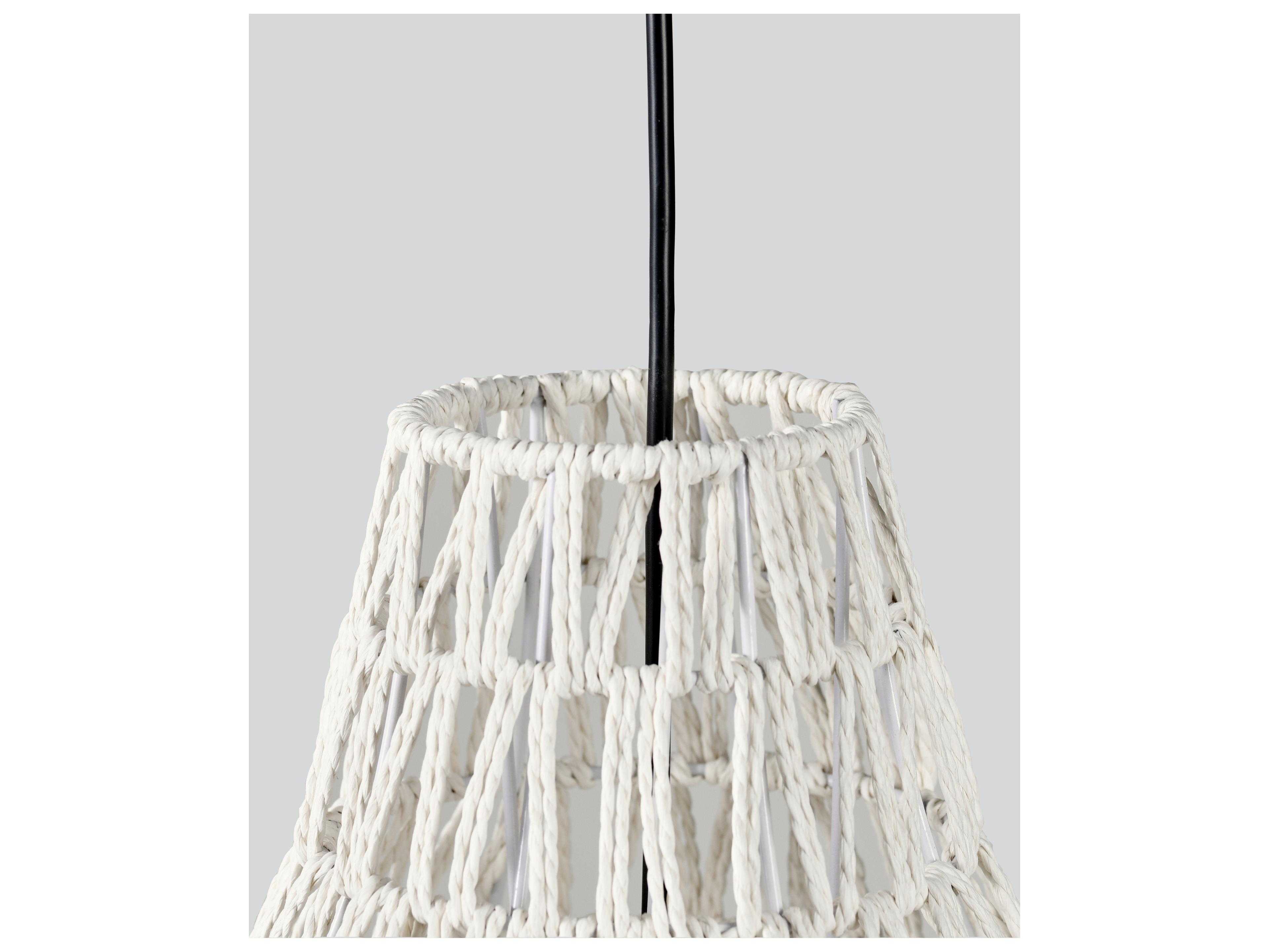 Classic Home Quaid 1-Light White Pendant