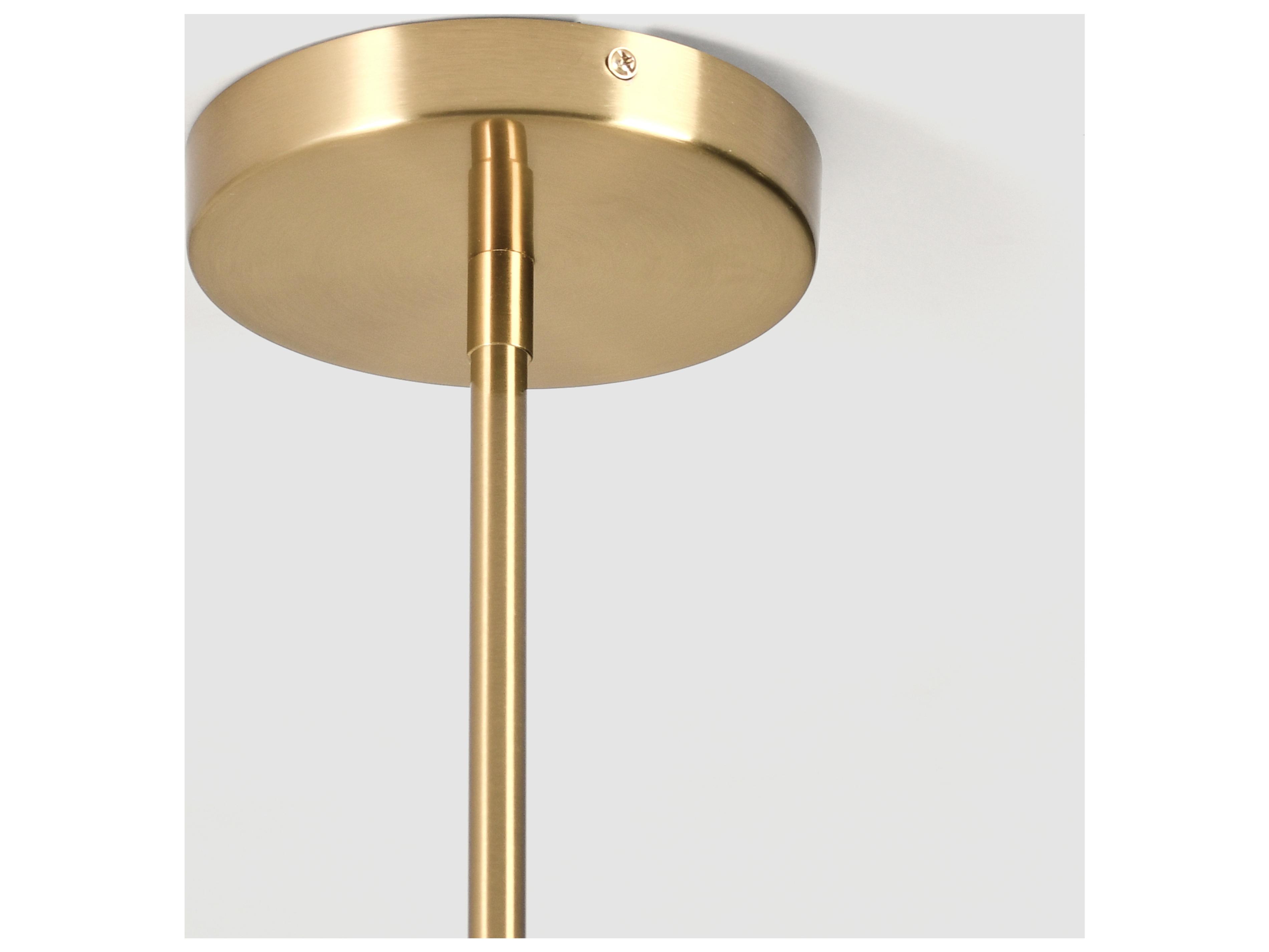 Classic Home Kaela 6-Light Gold Clear Cylinder Chandelier