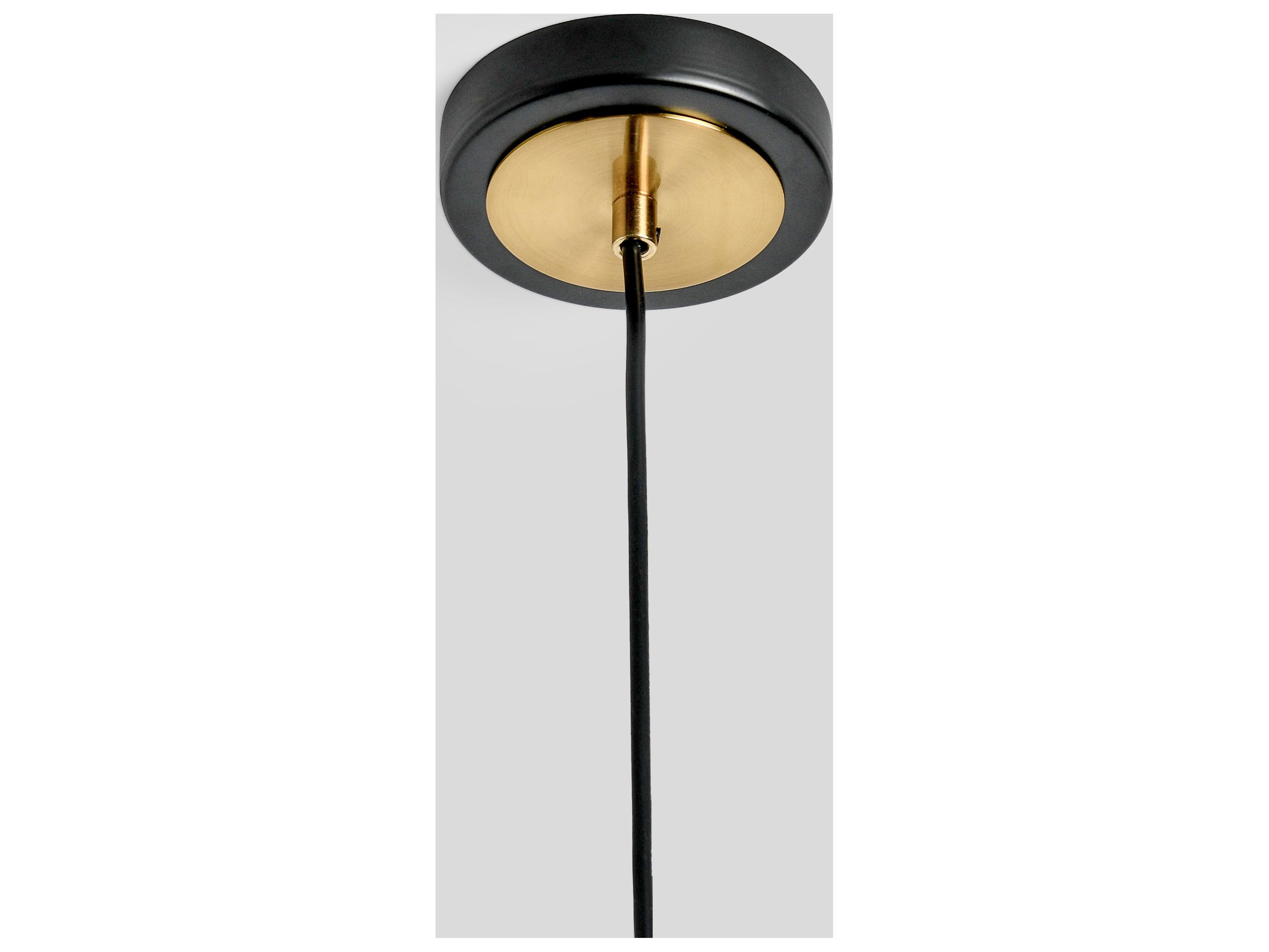 Classic Home Corey 1-Light Brass Clear Glass Dome Mini Pendant