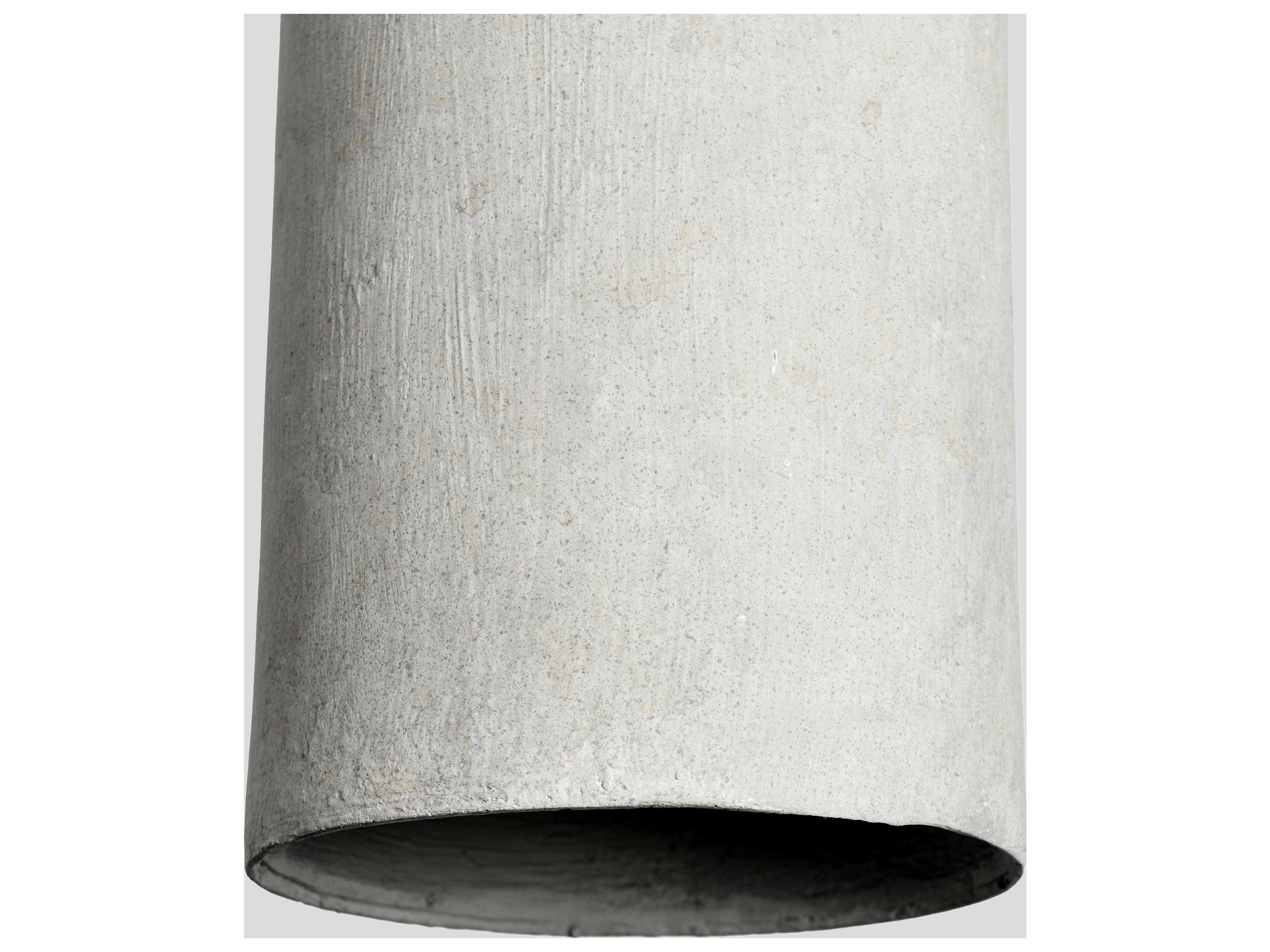 Classic Home Jodi 1-Light Light Gray Cylinder Mini Pendant