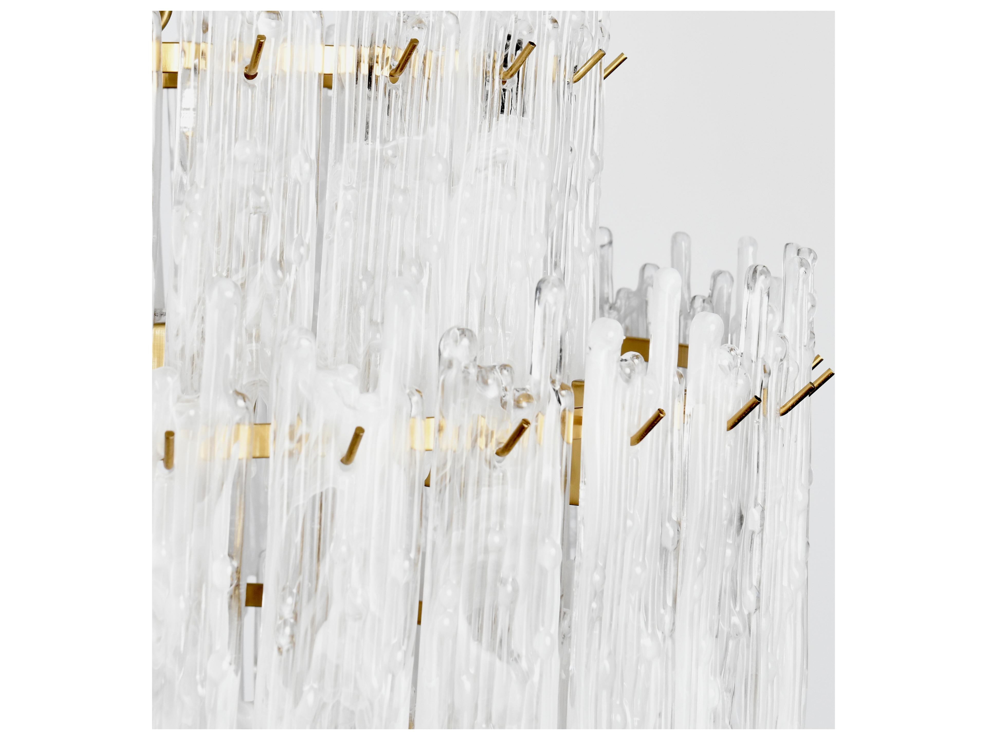 Classic Home Everly 7-Light White Drum Tiered Chandelier