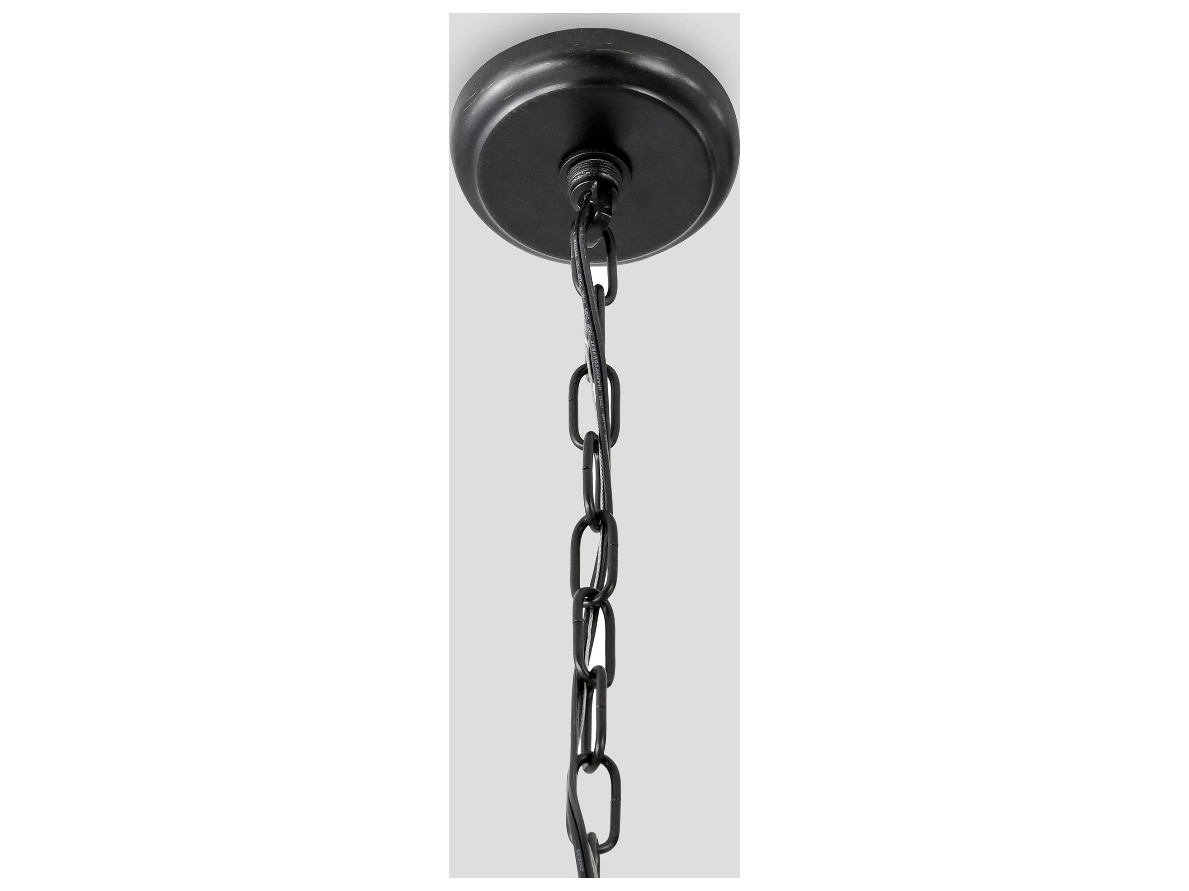Classic Home Renata 4-Light Black Chandelier