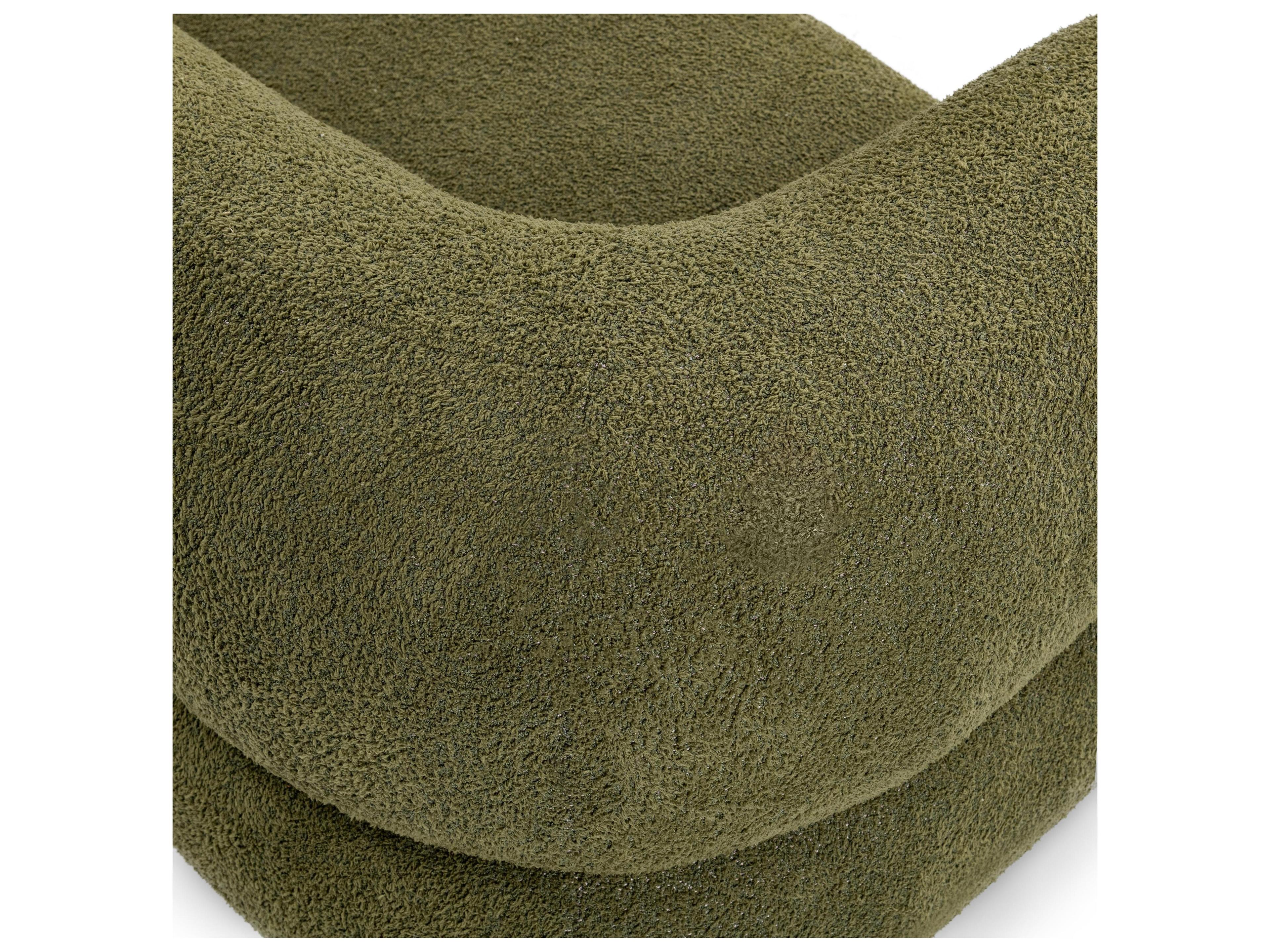 Classic Home Faris Dark Olive Green Upholstered Sofa