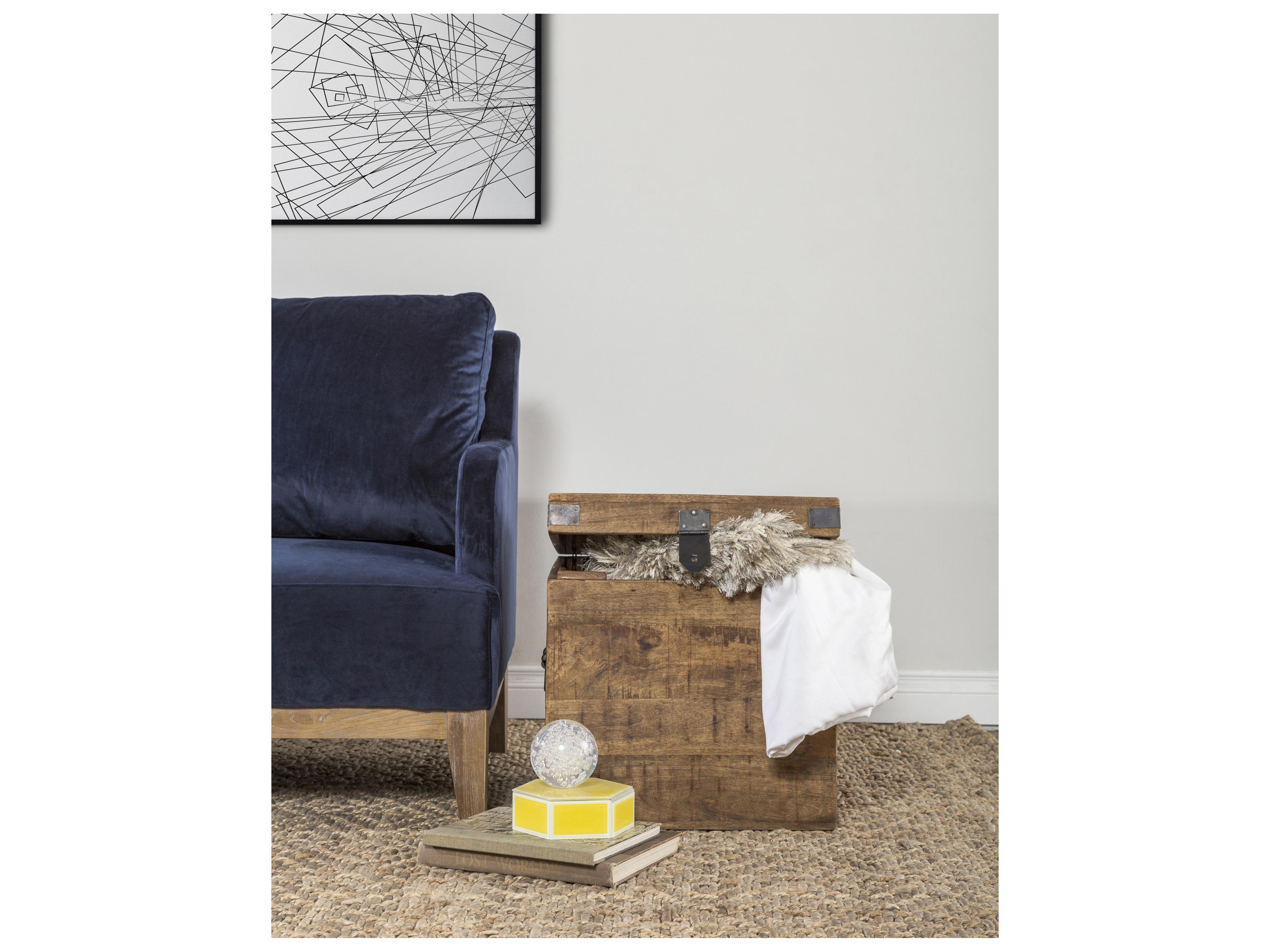 Classic Home Paxton Brown Ottoman