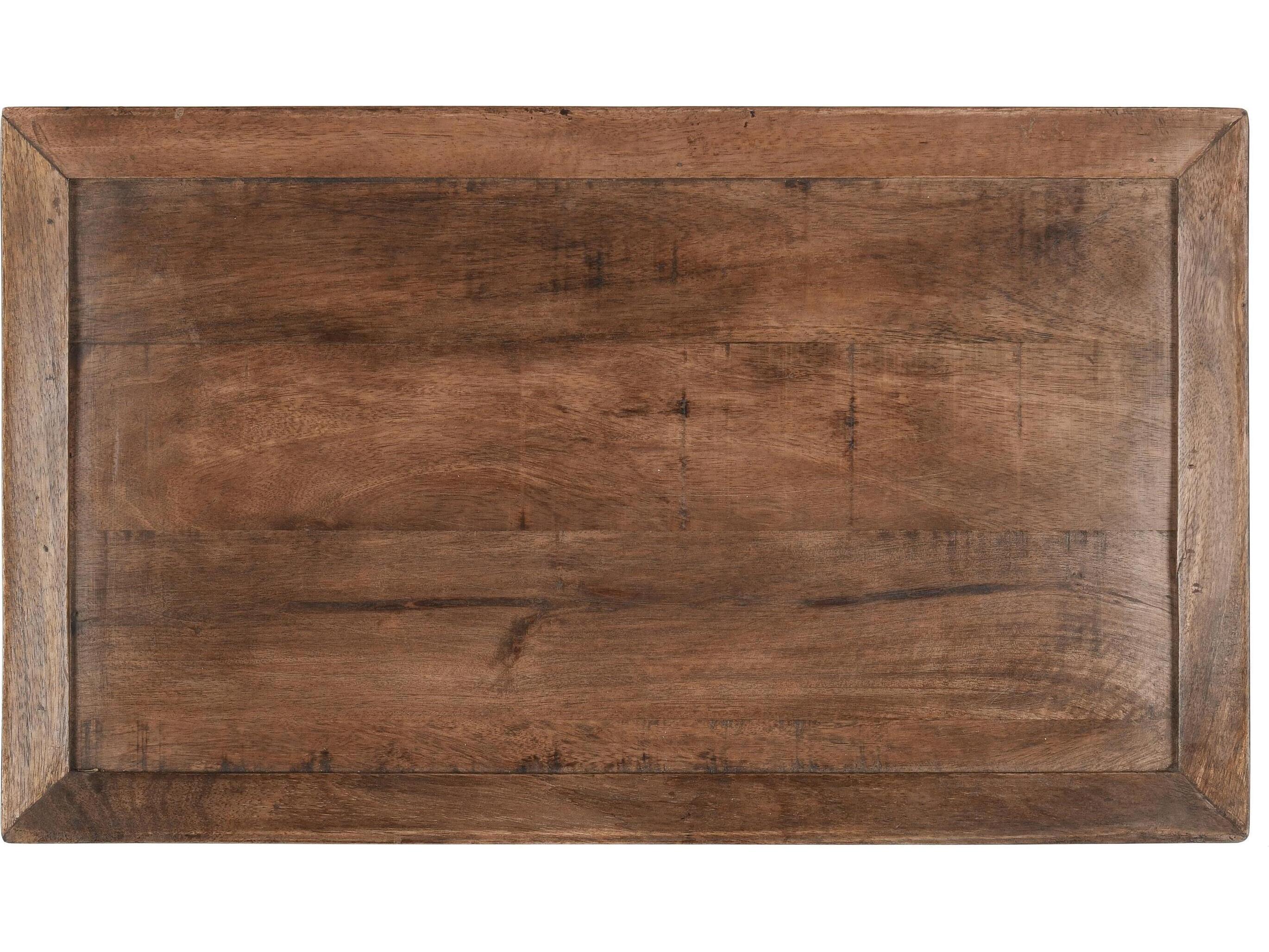 Classic Home Ciaria Rectangular Wood Brown End Table