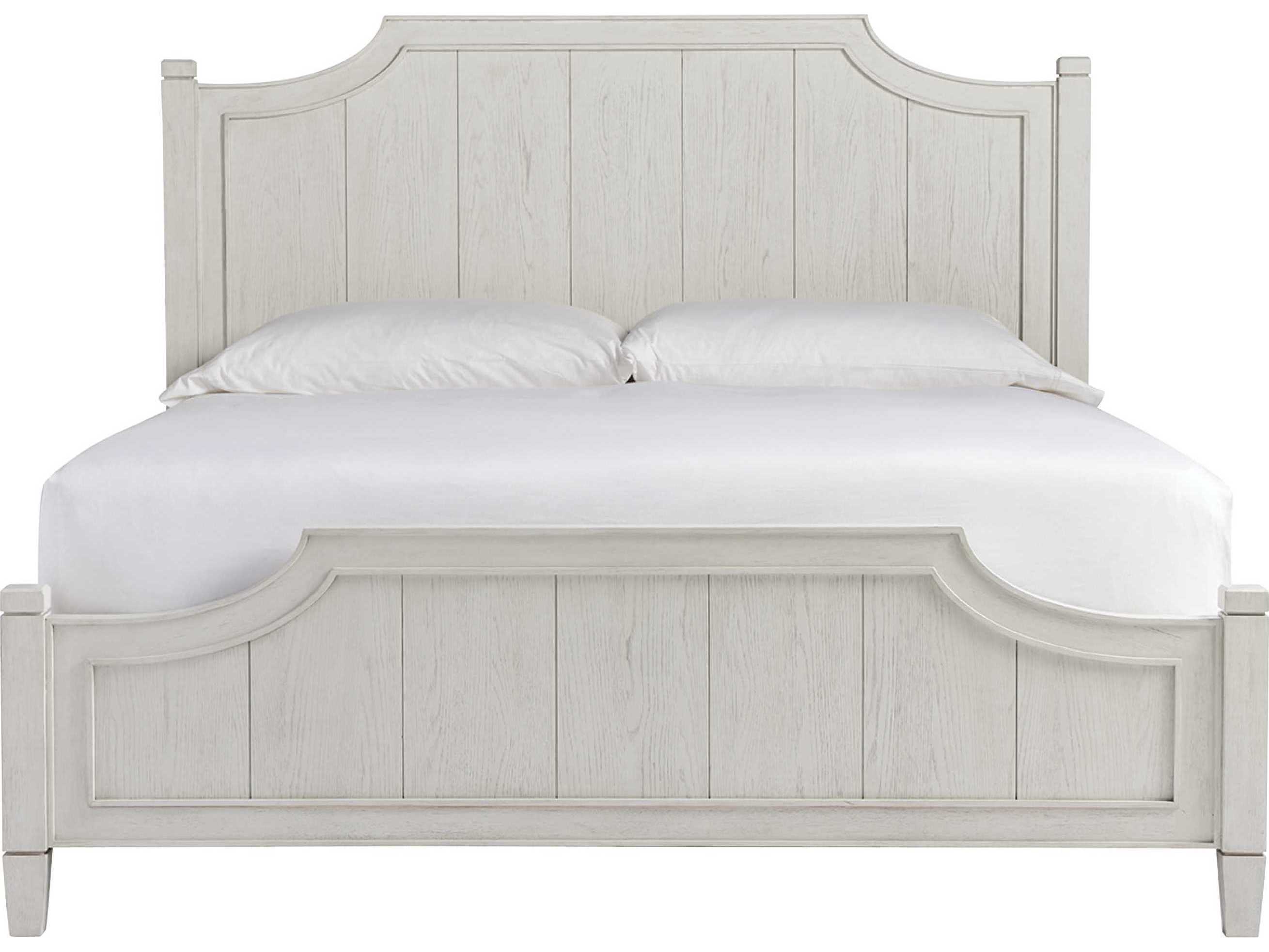 Coastal Living Home Escape Sandbar Beige Oak Wood Queen Panel Bed