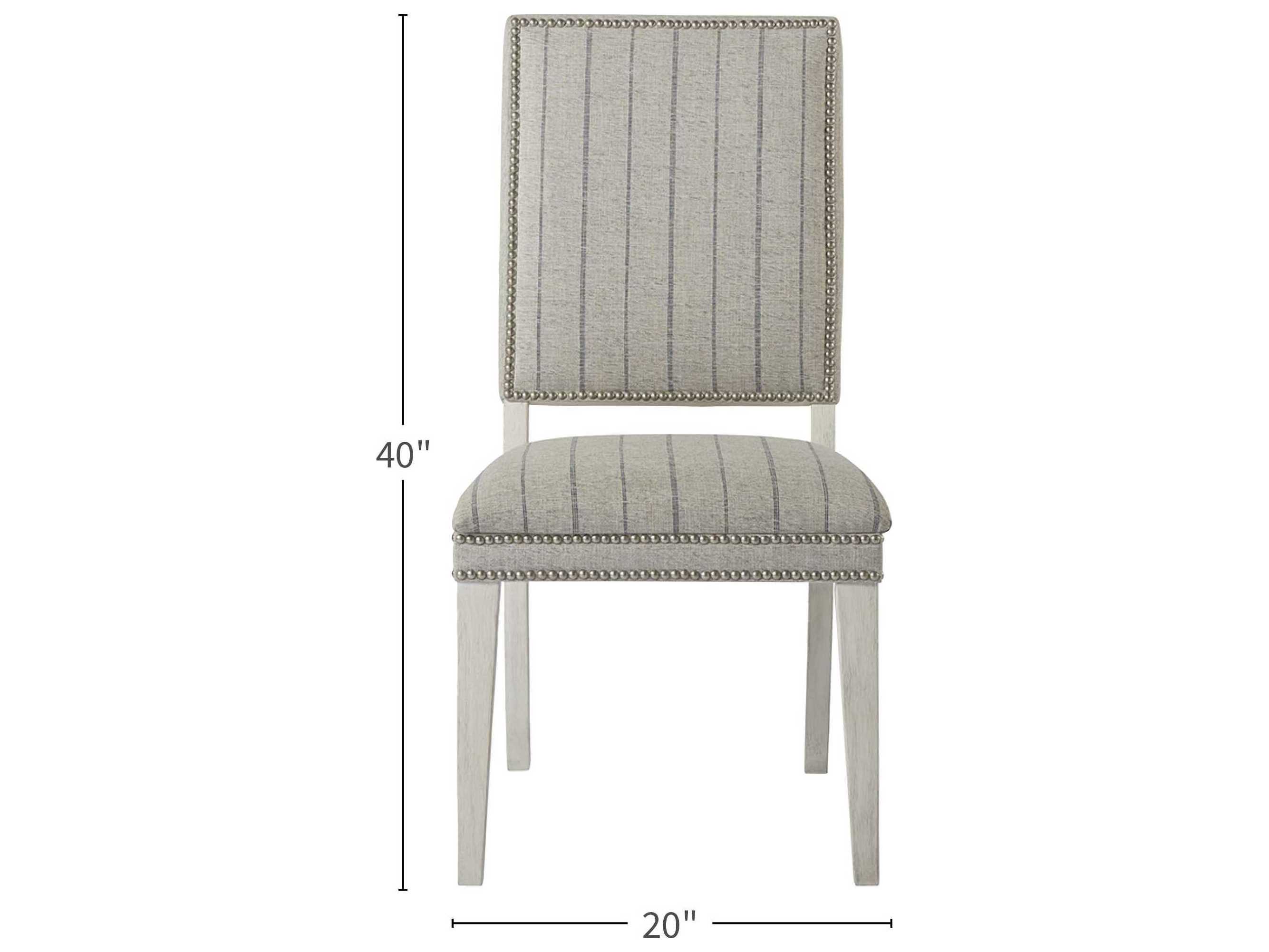Coastal Living Home Escape Gray Upholstered Side Dining Chair