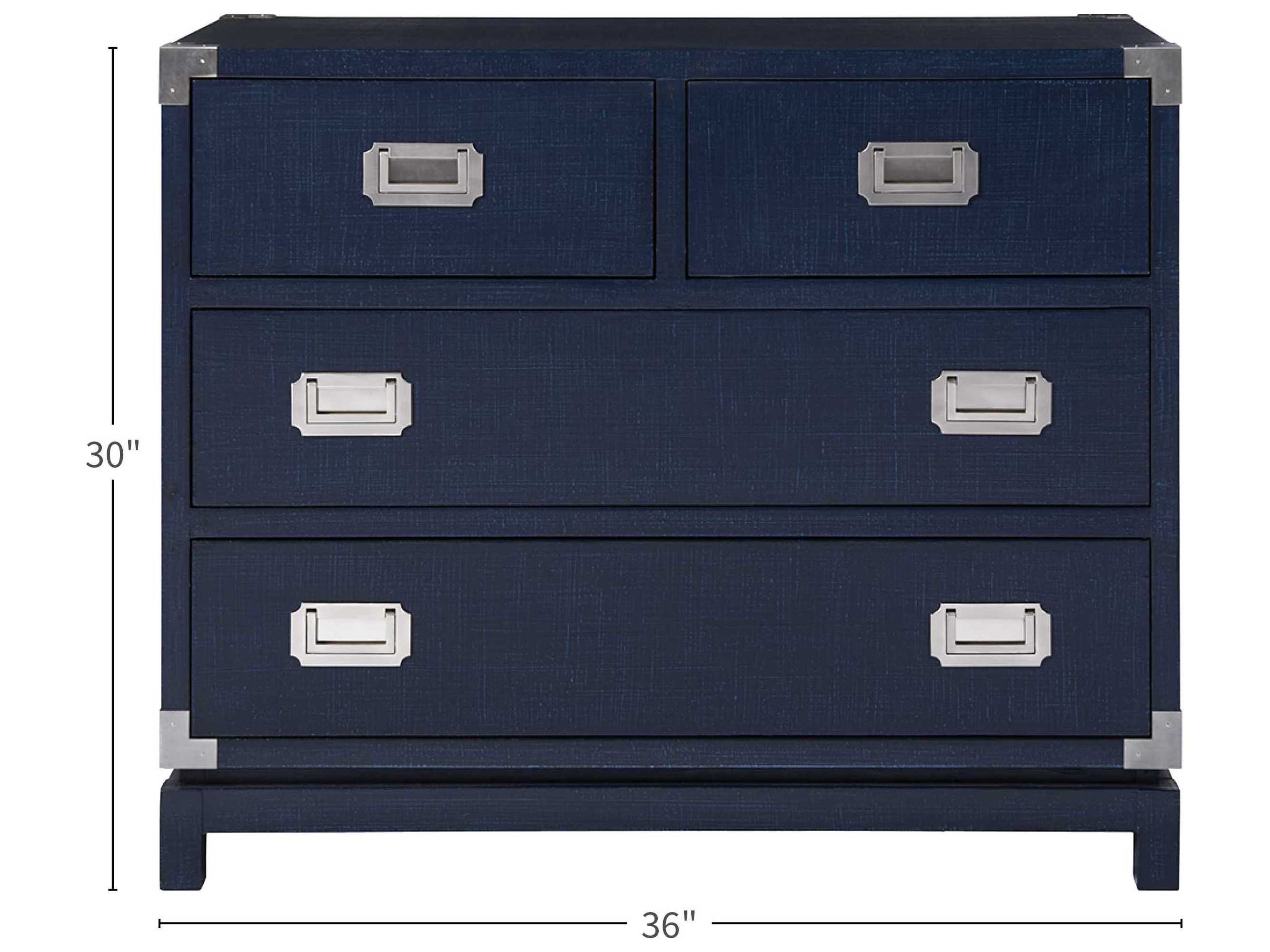 Coastal Living Home Escape 4-Drawers Blue Ash Wood Dresser