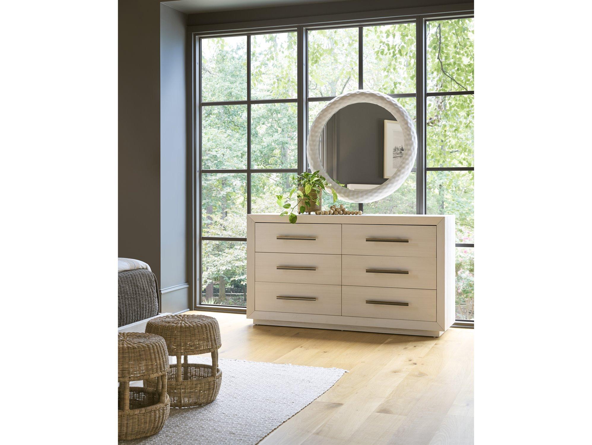 Coastal Living Home Oasis White Dresser & Mirror Bedroom Set
