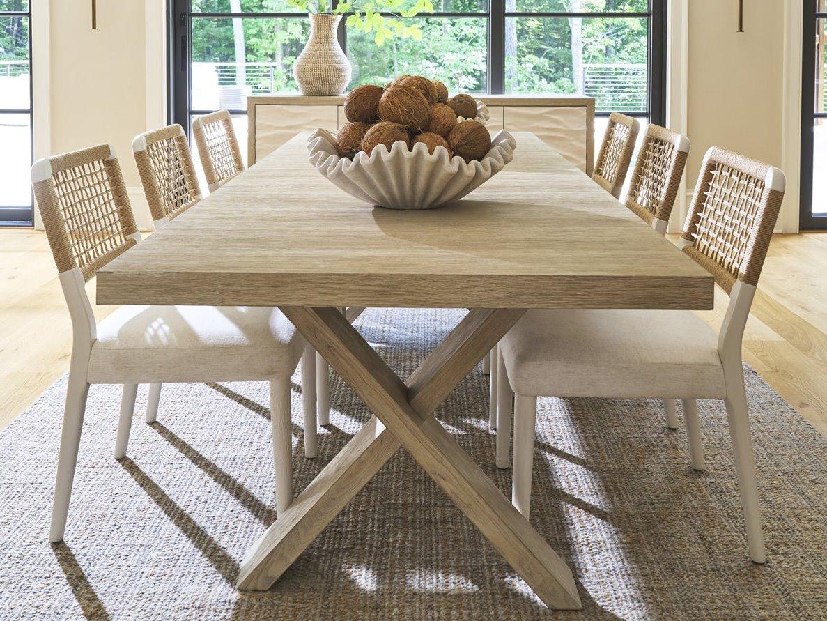 Coastal Living Home Oasis Oak Wood Dining Room Set