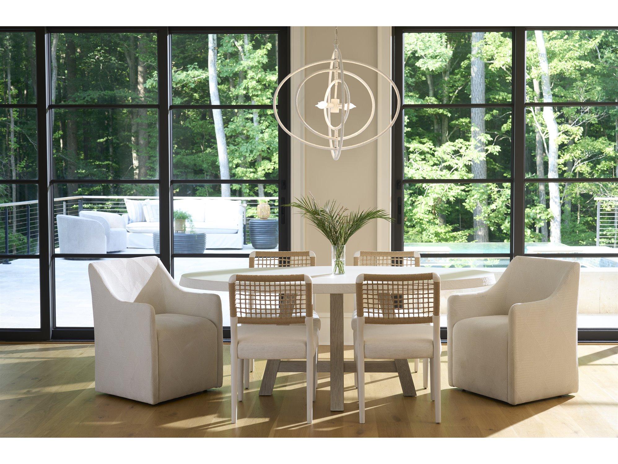 Coastal Living Home Oasis Oak Wood Dining Room Set