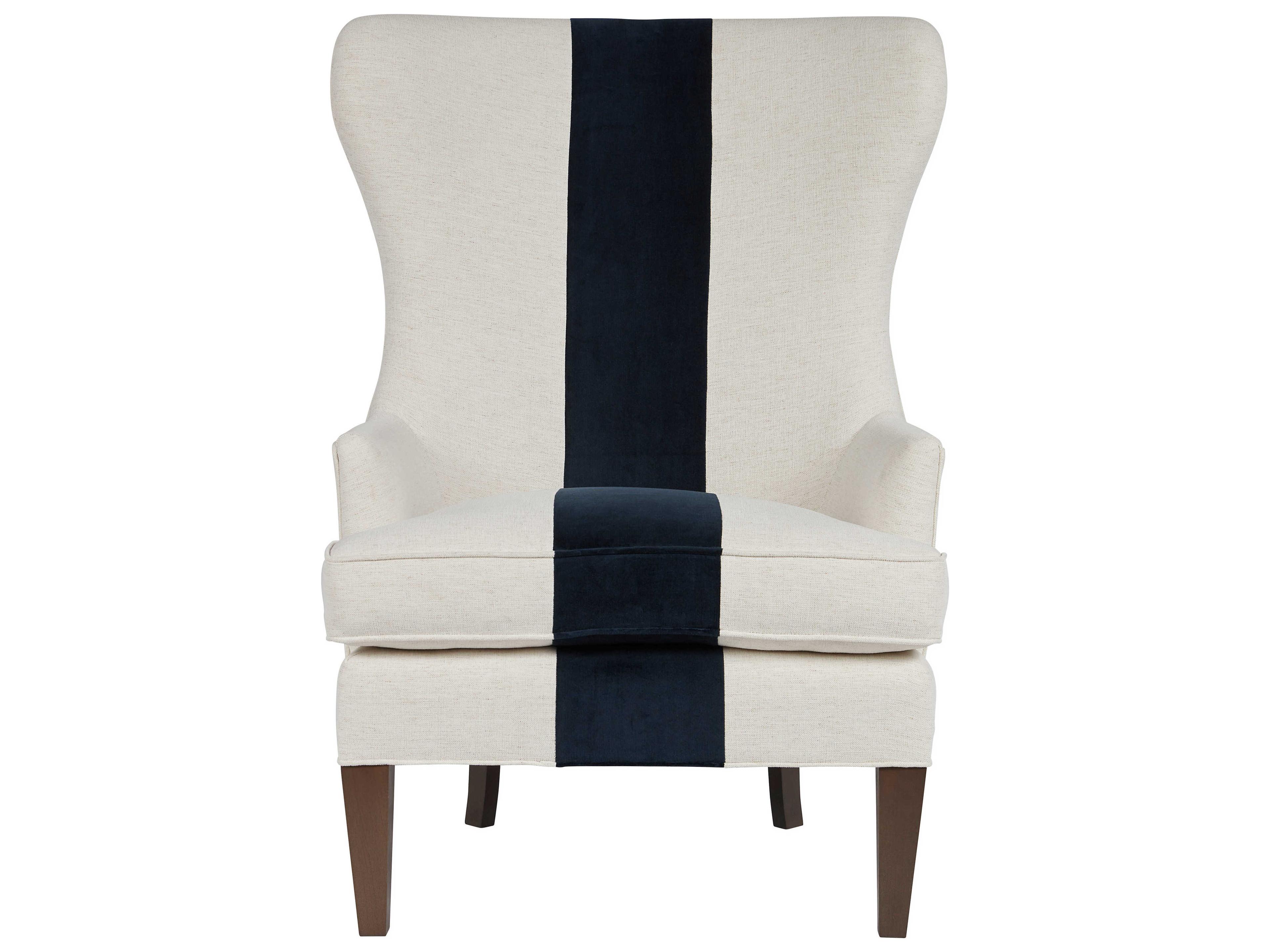 Coastal Living Home Getaway White Fabric Accent Chair
