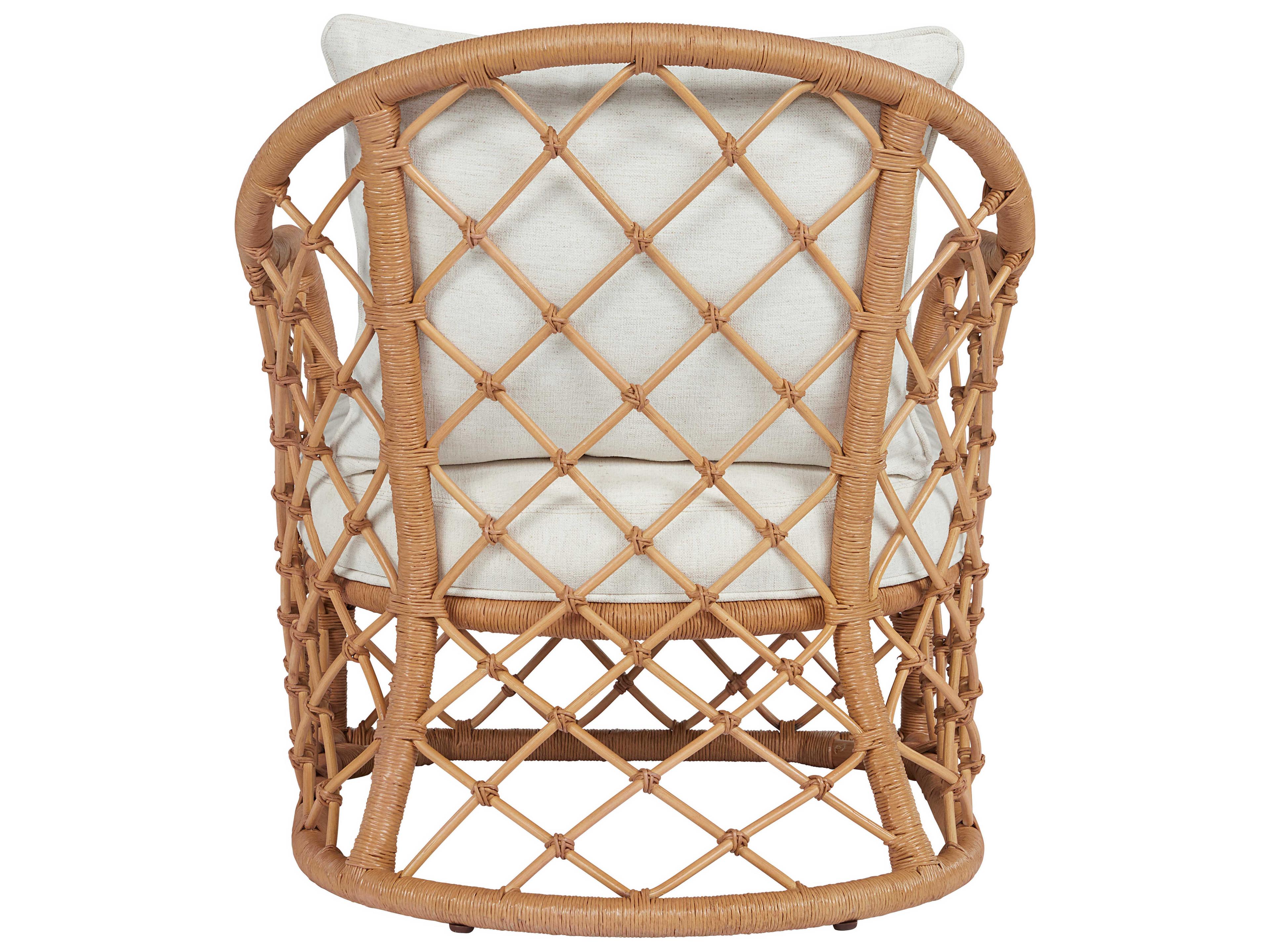 Coastal Living Home Getaway Brown Fabric Accent Chair