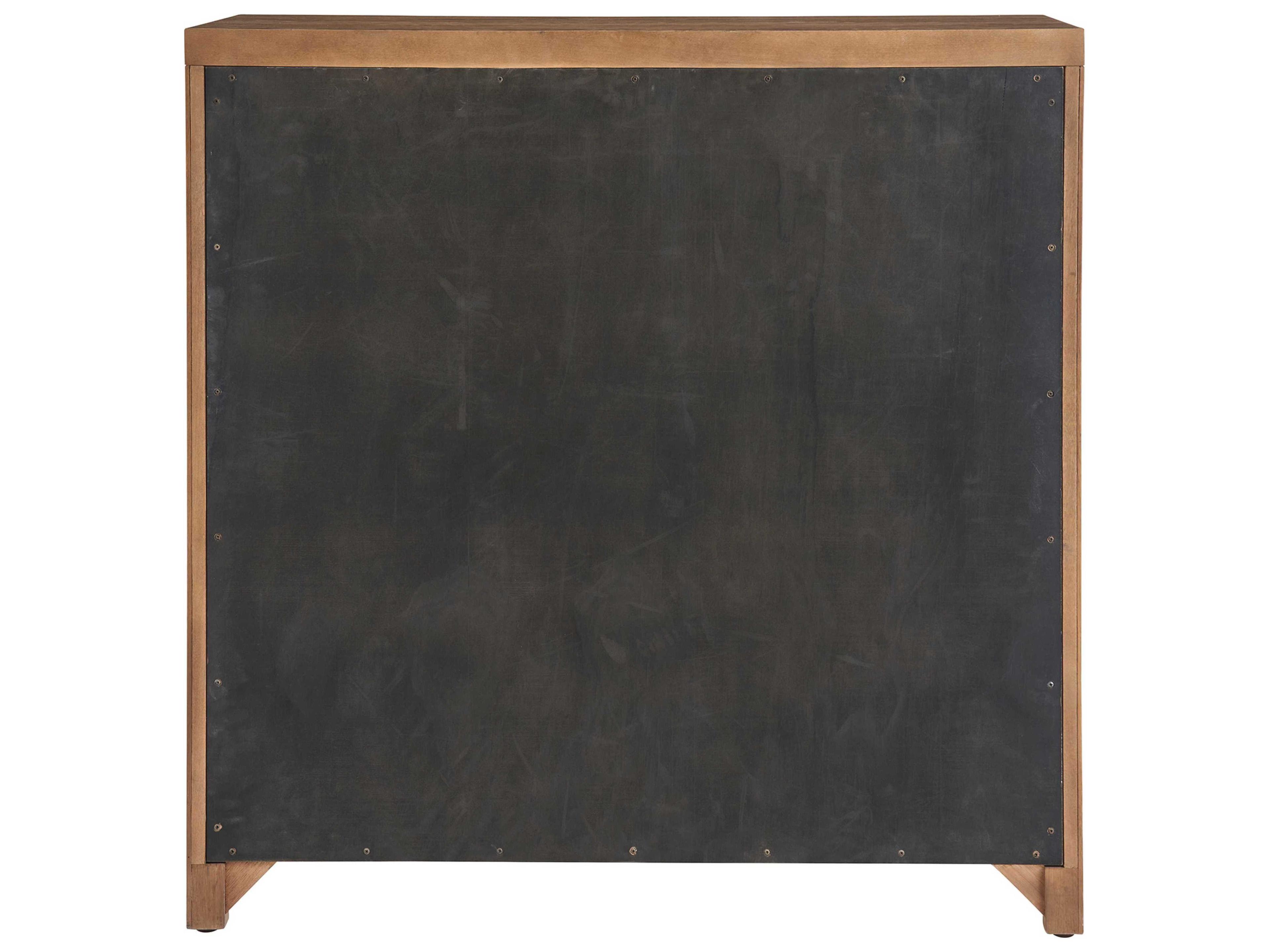 Coastal Living Home Weekender Brown Solid Wood Sand Dune Bar Cabinet