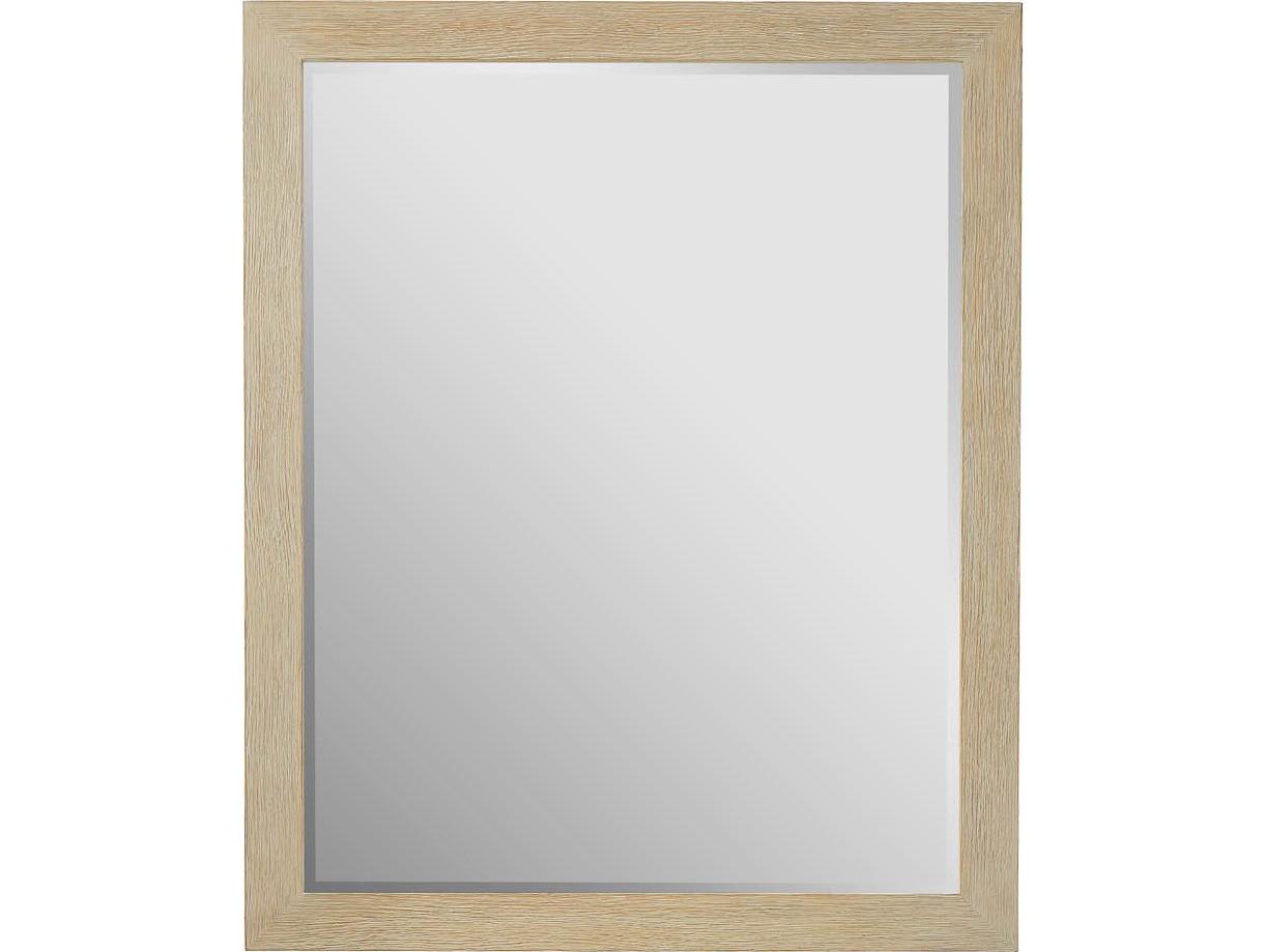 Coastal Living Home Oasis Dockside Natural Tan Oak Wall Mirror Rectangular