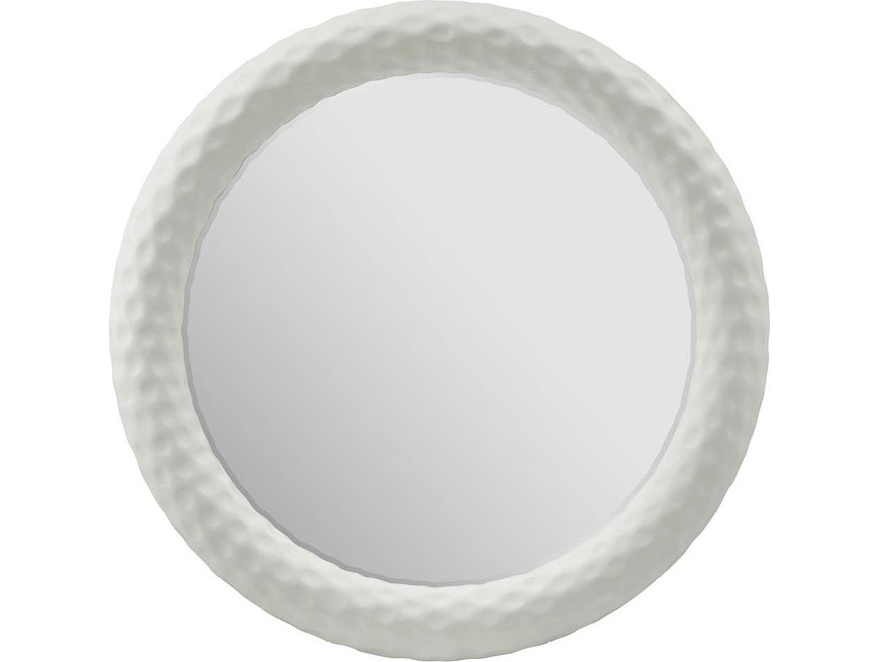 Coastal Living Home Oasis Shoreline White Coral Wall Mirror Round