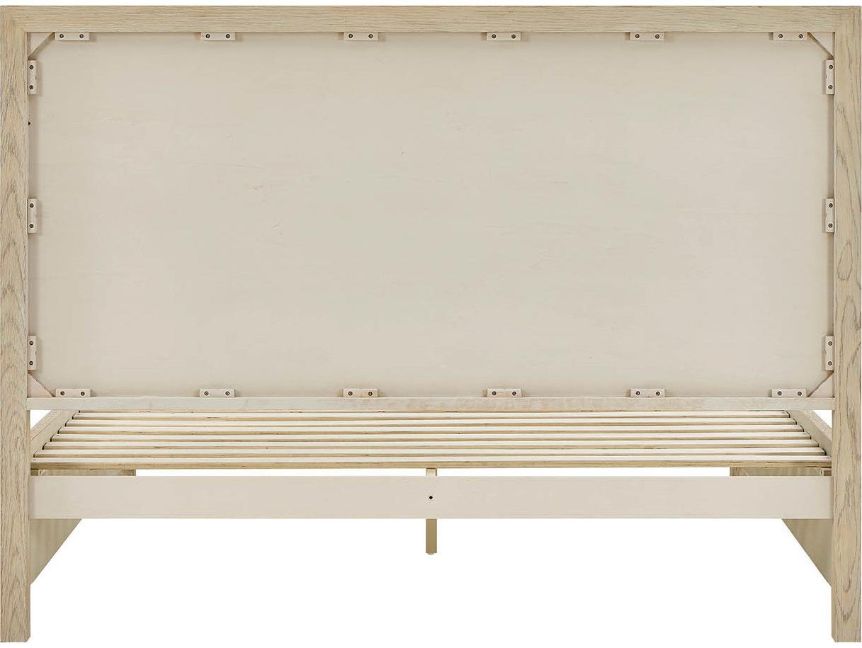 Coastal Living Home Oasis Natural Oak Wood Queen Panel Bed