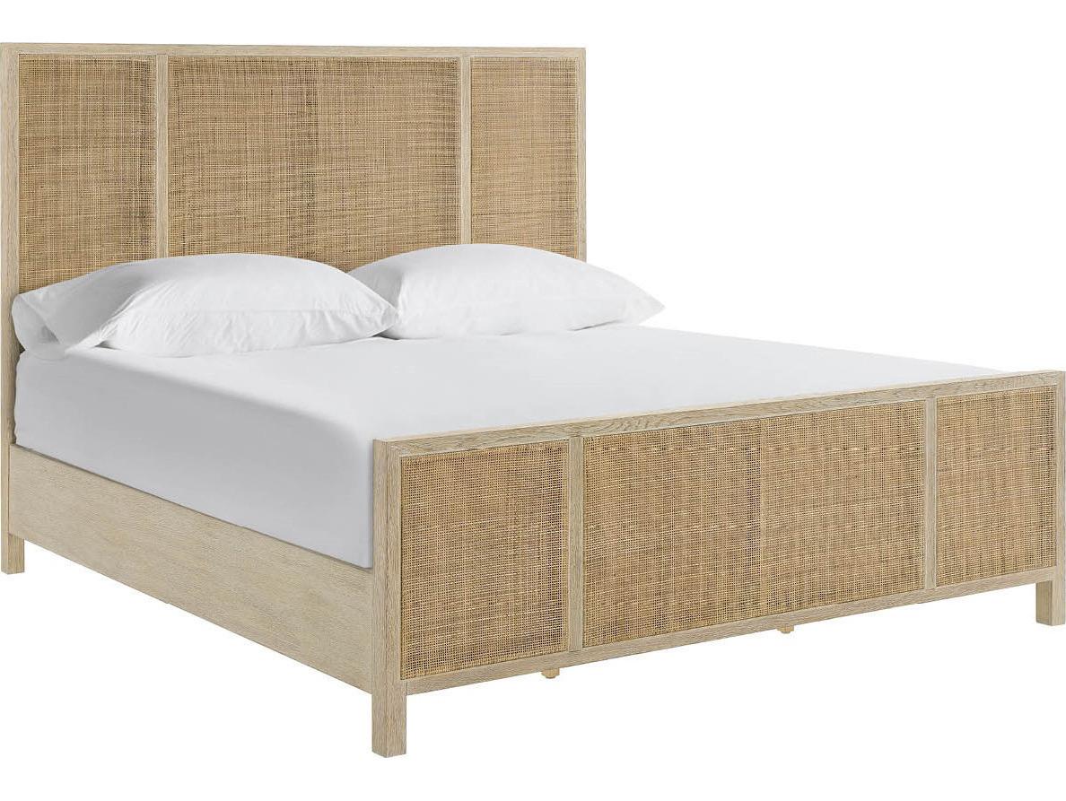Coastal Living Home Oasis Natural Oak Wood Queen Platform Bed
