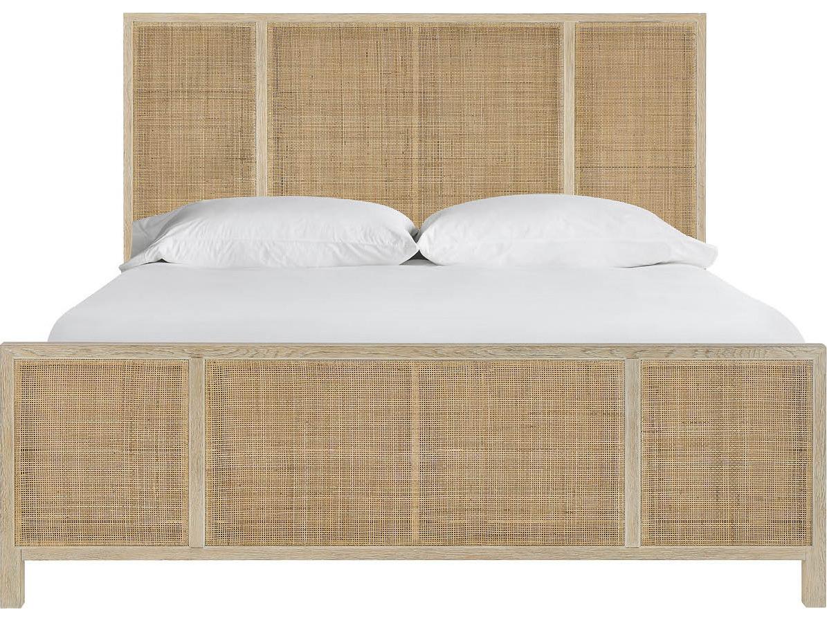 Coastal Living Home Oasis Natural Oak Wood King Platform Bed