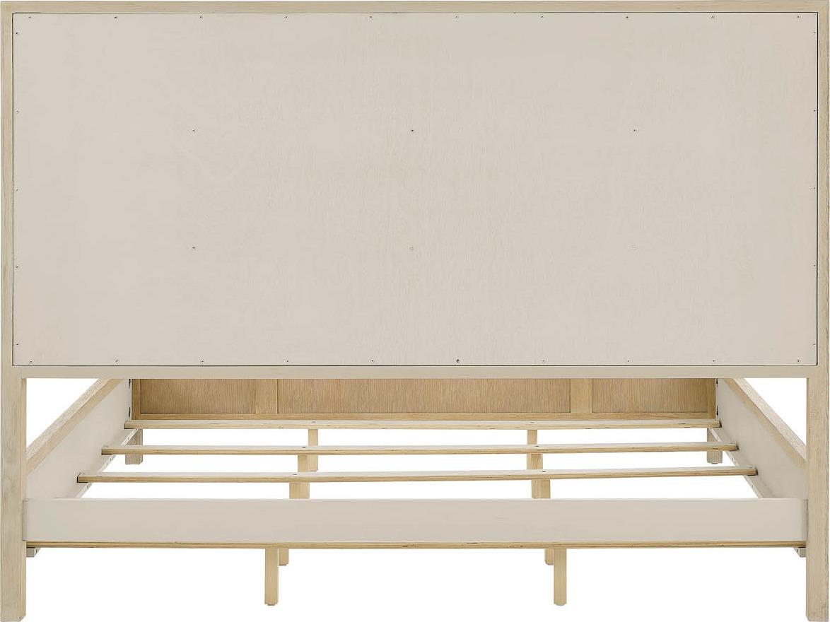 Coastal Living Home Oasis Natural Oak Wood King Platform Bed