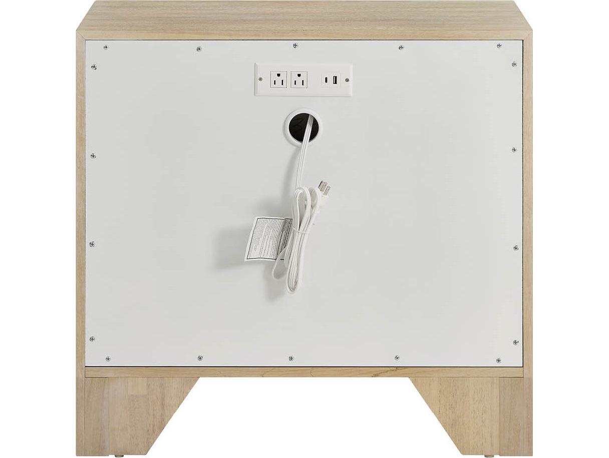 Coastal Living Home Oasis 2-Drawers Oak Wood Nightstand