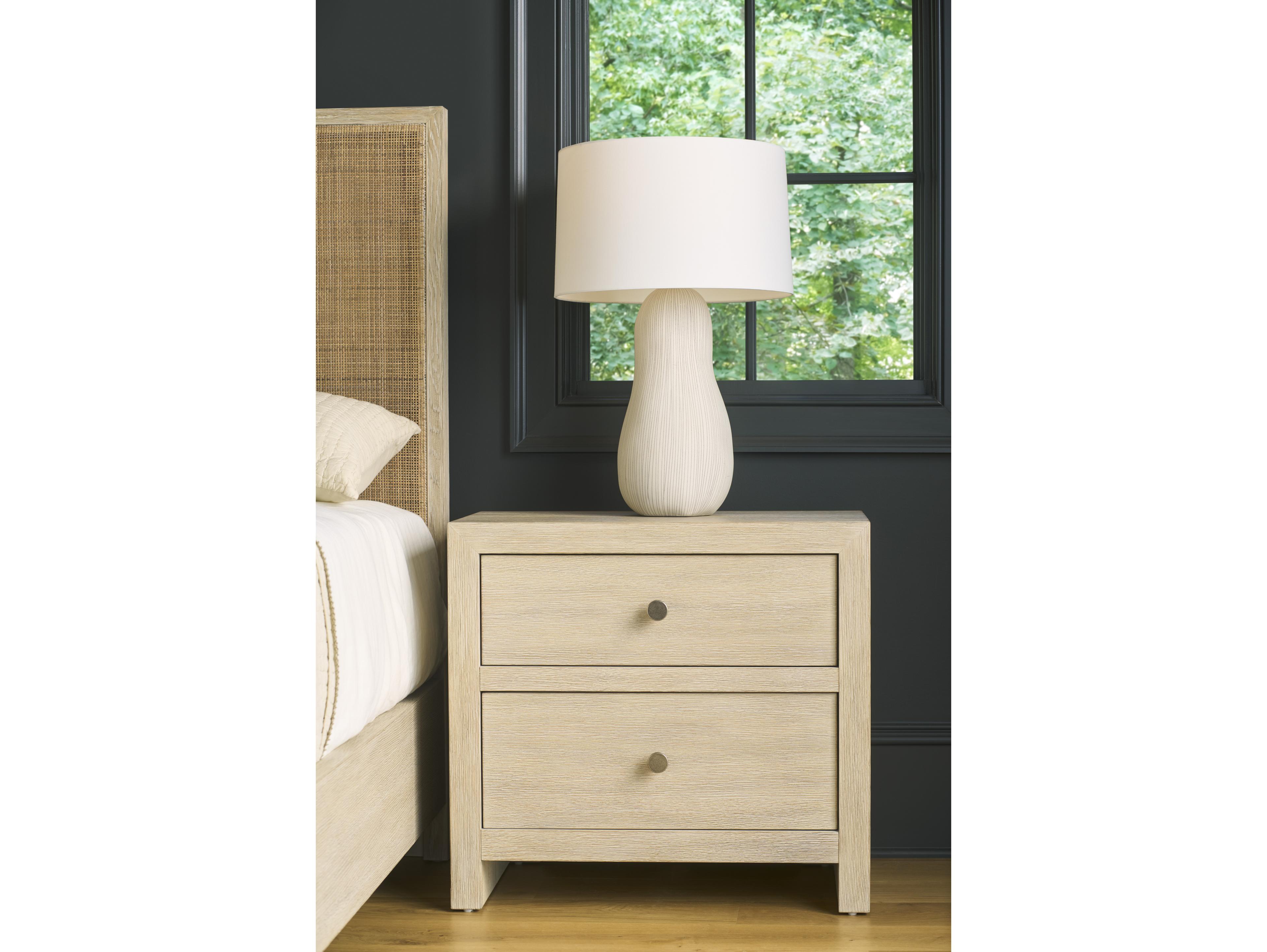 Coastal Living Home Oasis 2-Drawers Oak Wood Nightstand