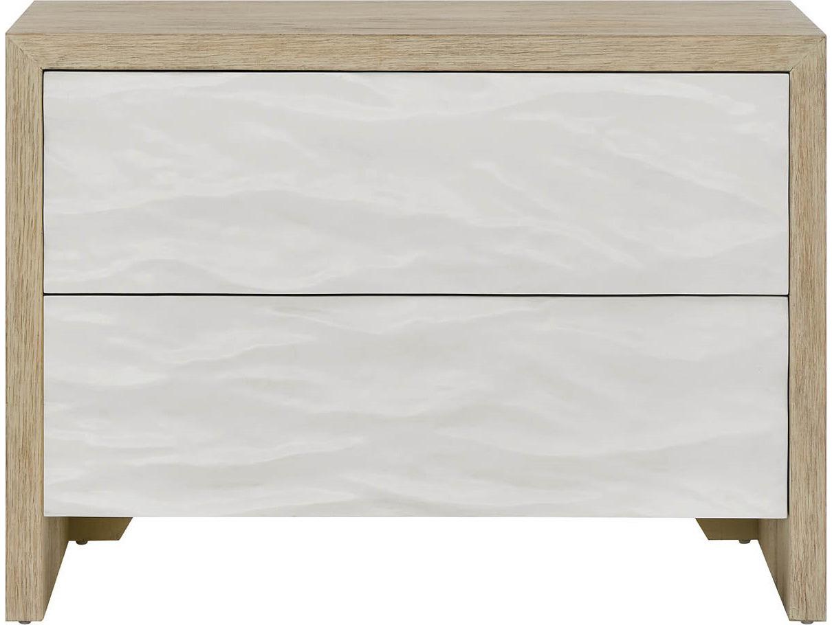 Coastal Living Home Oasis Dockside Natural Tan Oak And White Wood Accent Chest